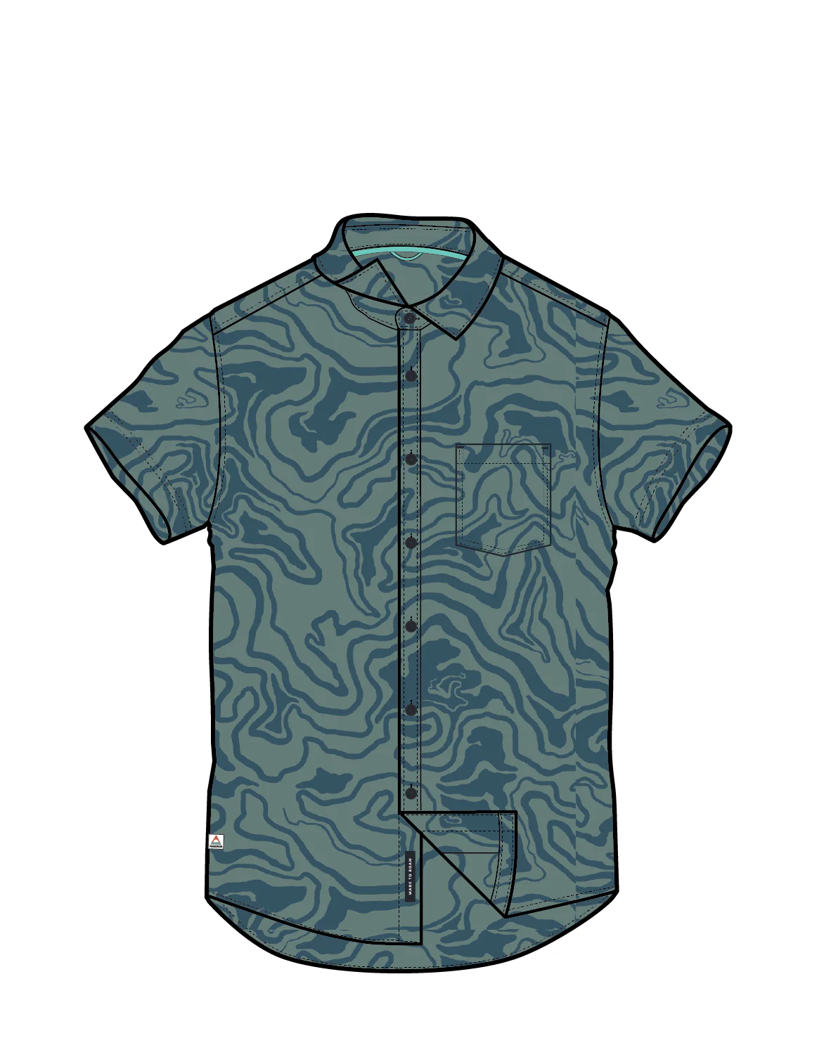 365 Active Shirt - Strata Swirl Arctic - Image 8