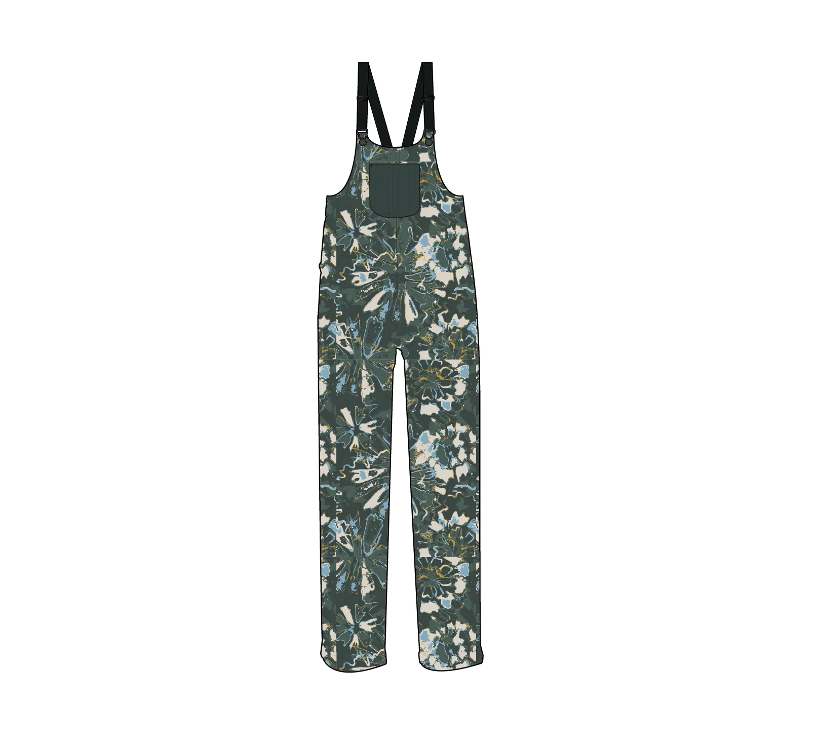 Ace Polar Fleece Dungarees - Frost Dark Fern - Image 13