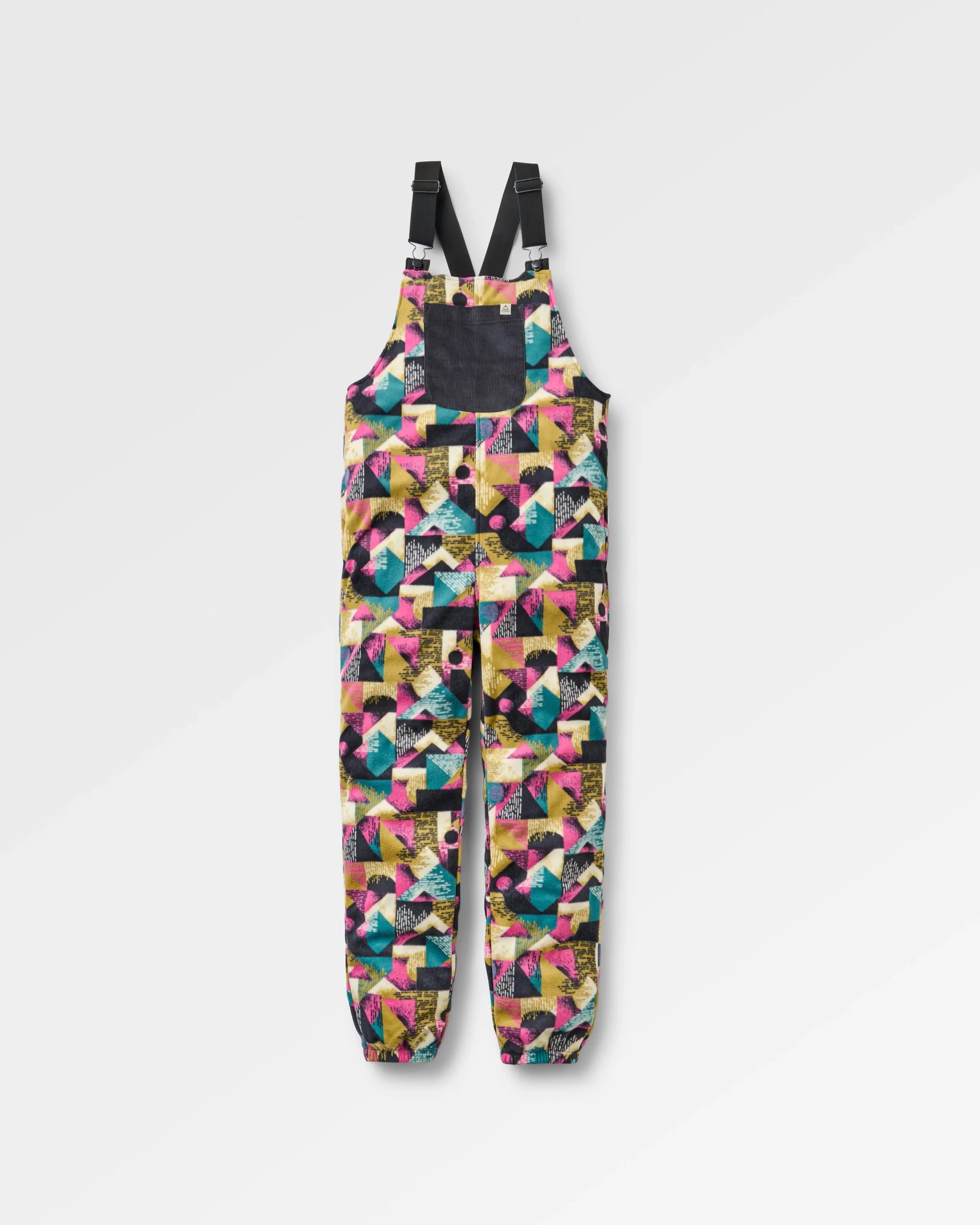 Ace Polar Fleece Dungarees - Mosaic Mountain Charcoal