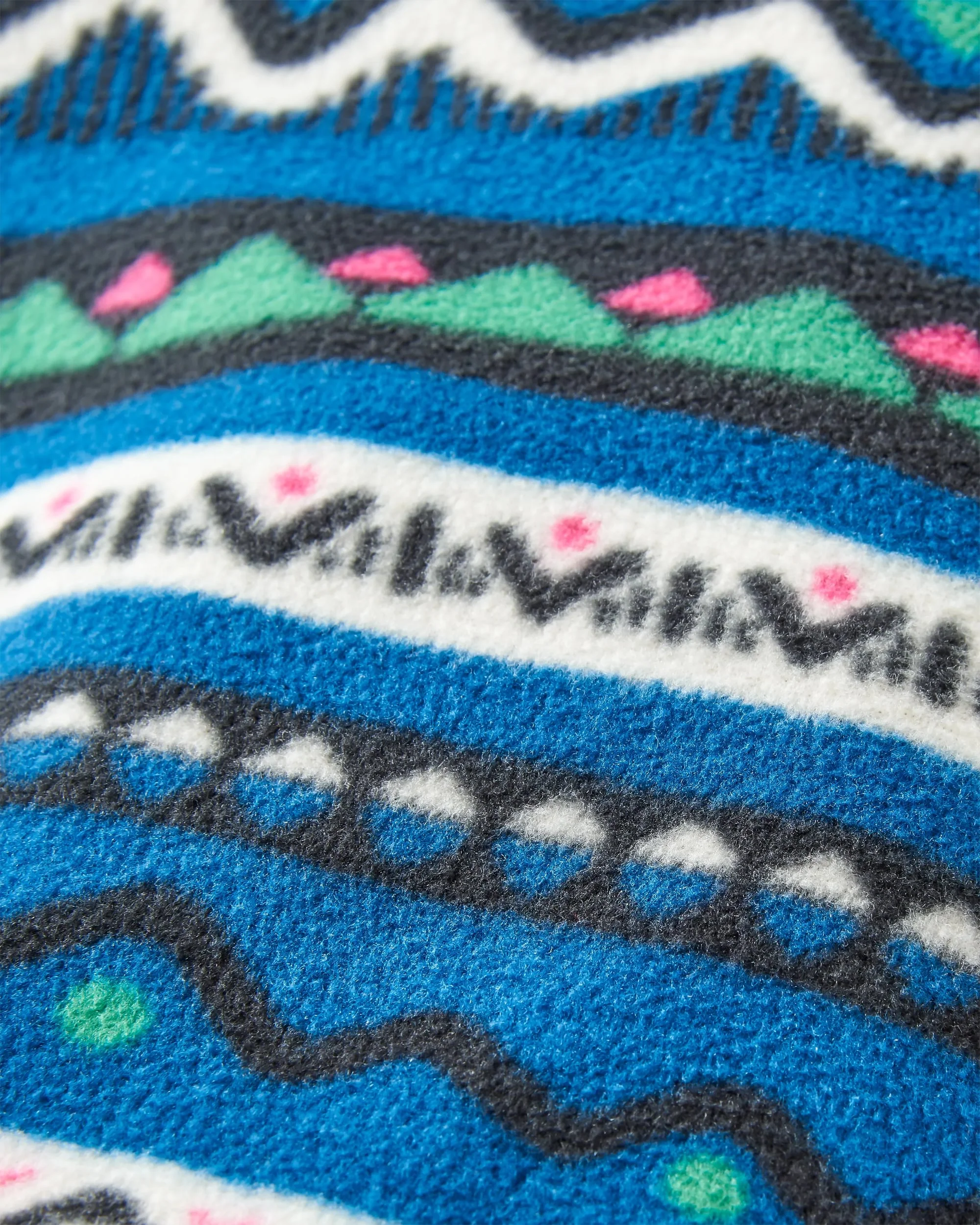 Ace Polar Fleece Dungarees - Mountain Geo Tidal Blue - Image 12