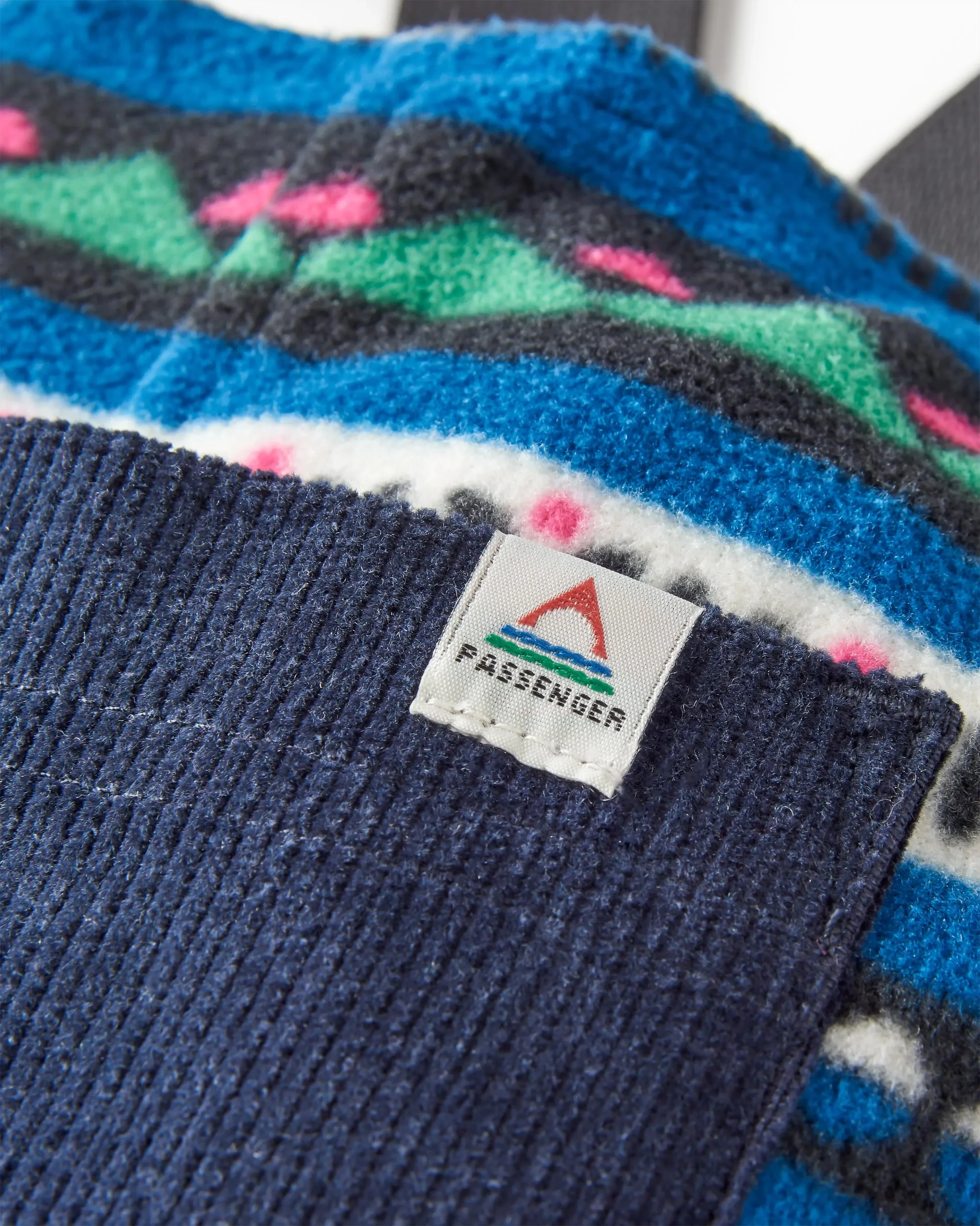 Ace Polar Fleece Dungarees - Mountain Geo Tidal Blue - Image 8