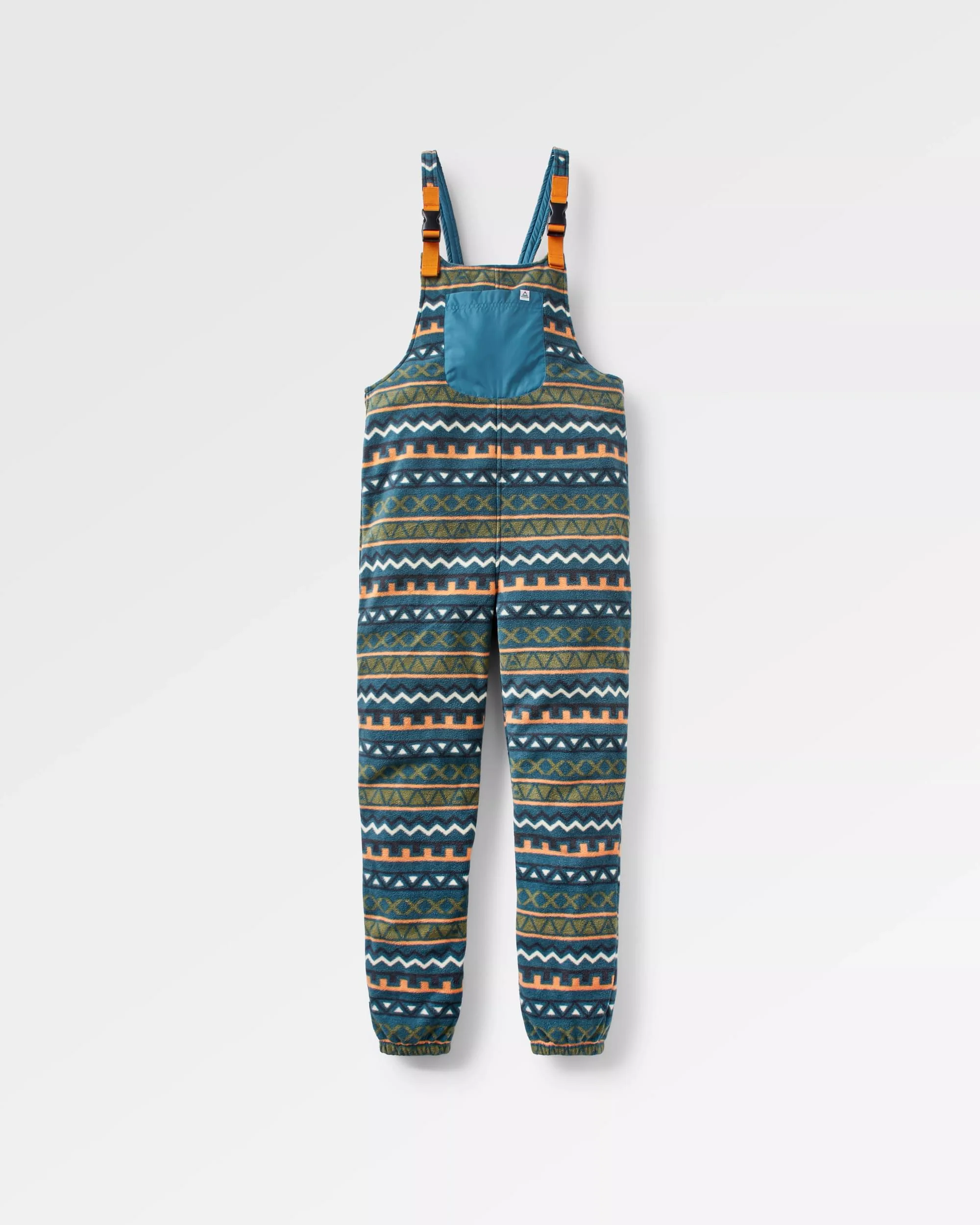 Ace Polar Fleece Dungarees - Retro Geo Mediterranean - Image 2