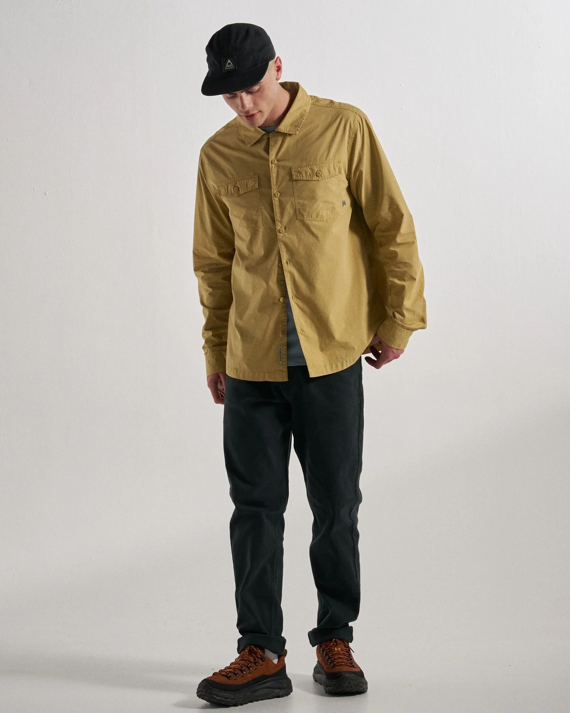 Acreage Organic Cotton LS Shirt - Warm Beige - Image 4