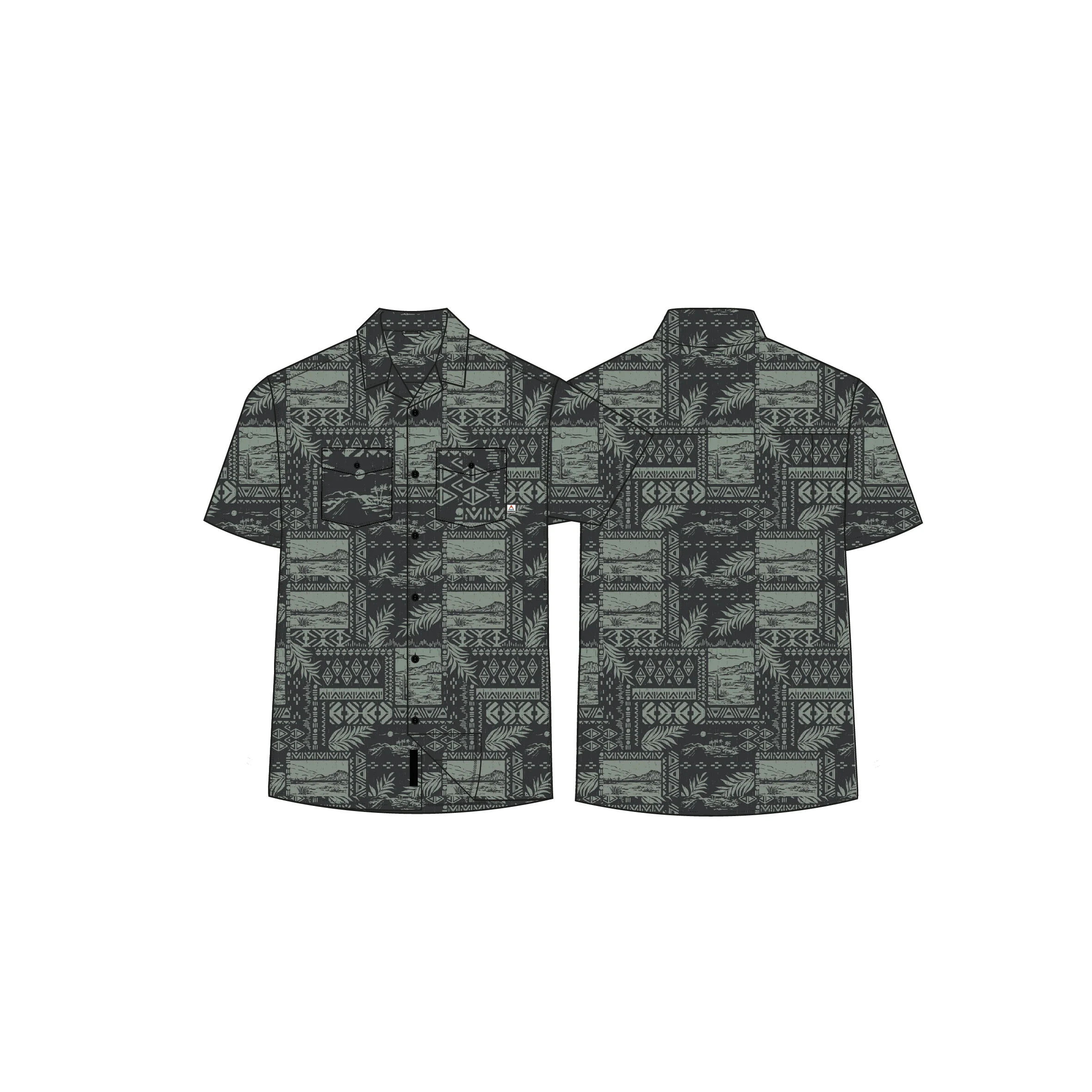 Acreage Shirt - Patchwork Faded Black - Image 6