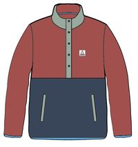 Adrift Polar Fleece - Cardinal/Dark Denim - Image 7