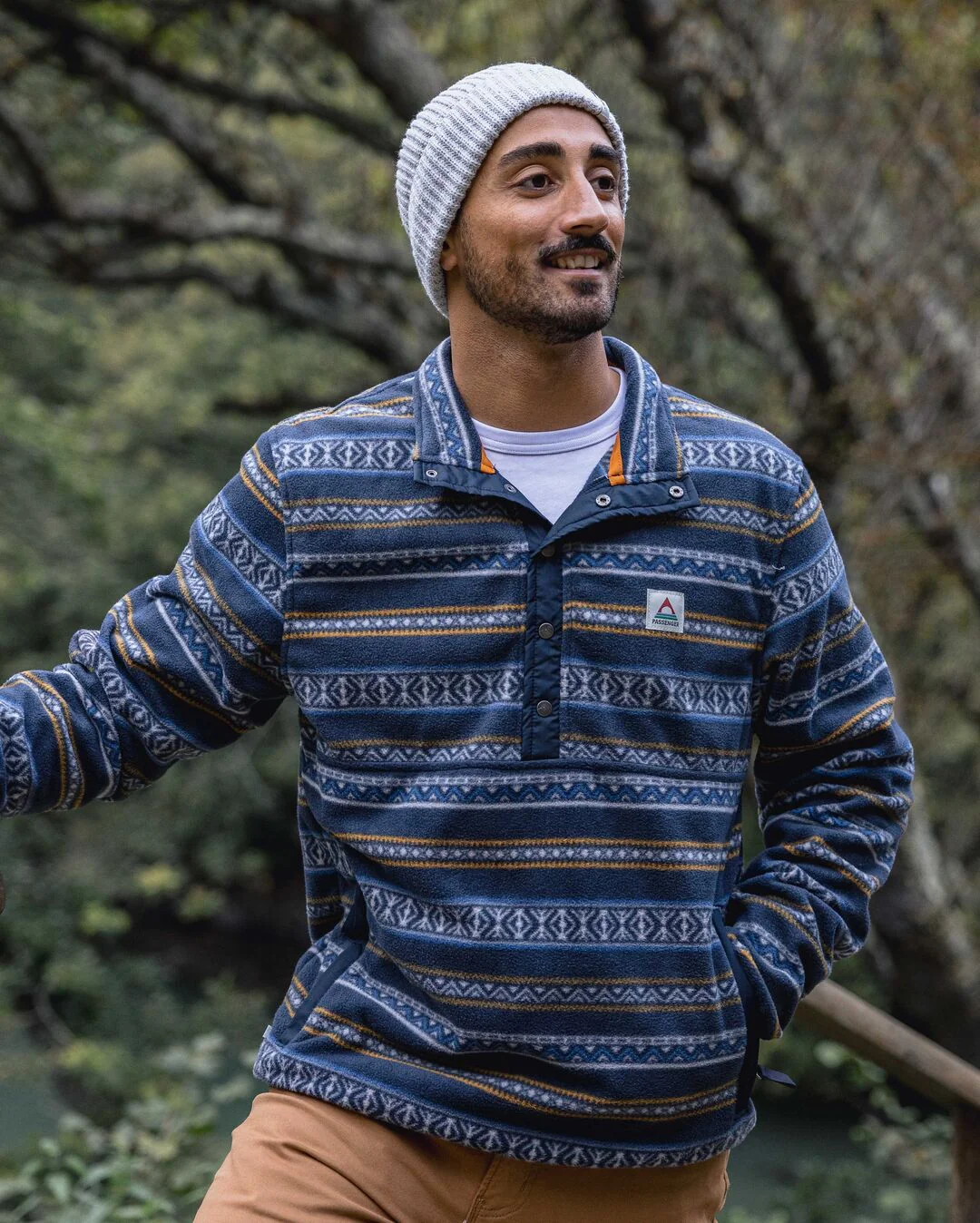 Adrift Polar Fleece - Midnight Fairisle - Image 4
