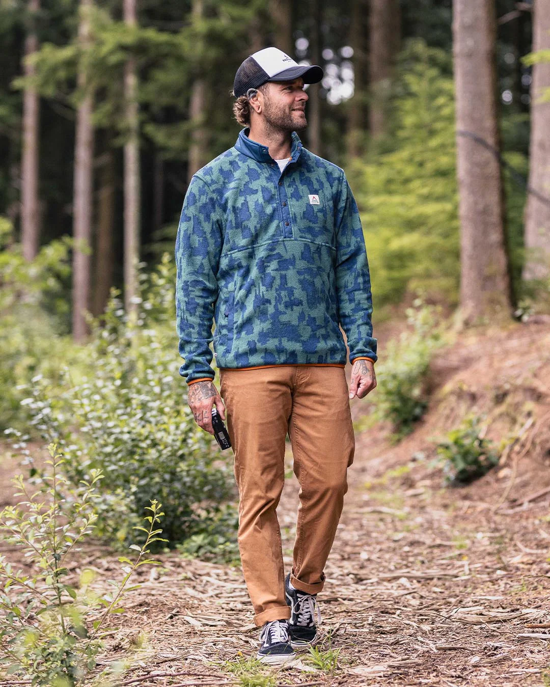 Adrift Polar Fleece - Oak Patch Deep Ocean - Image 6