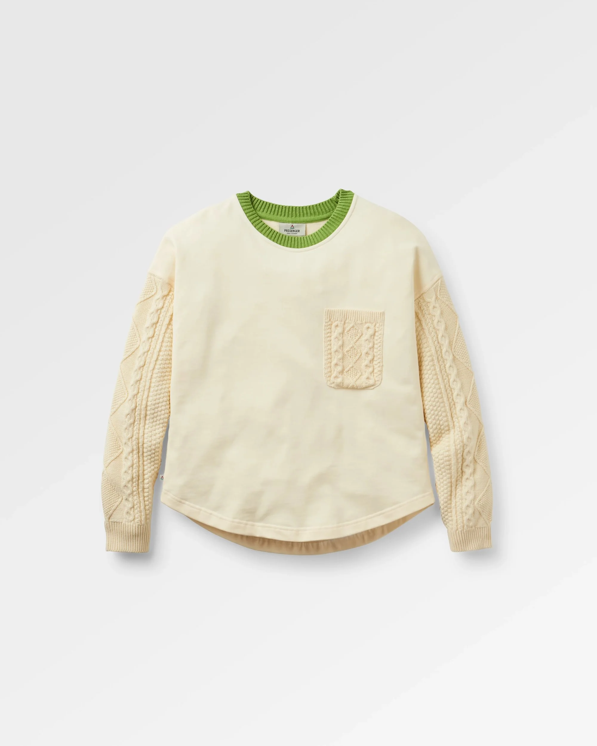 Aerial LS Knit Top - Oatmeal - Image 2