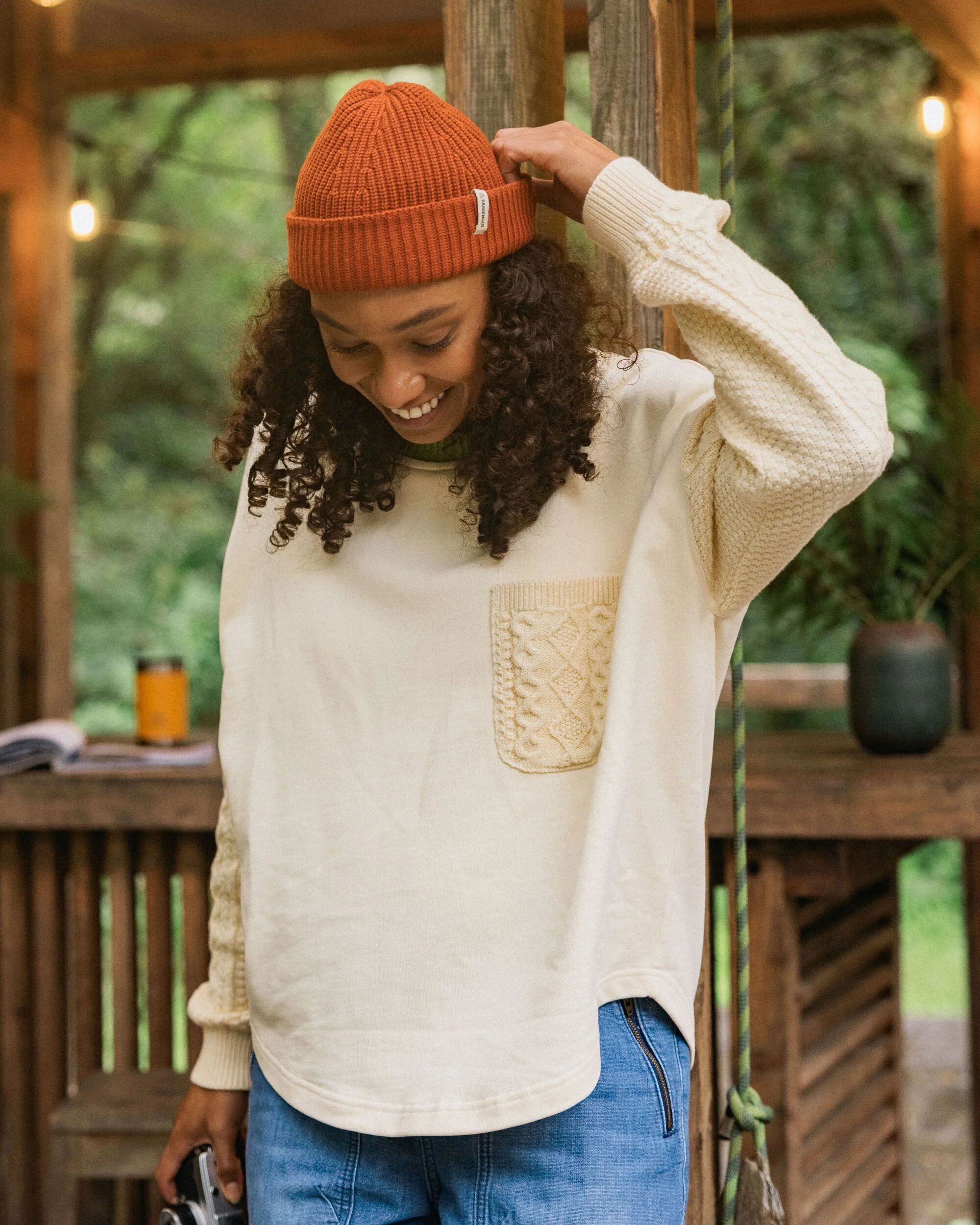 Aerial LS Knit Top - Oatmeal - Image 3