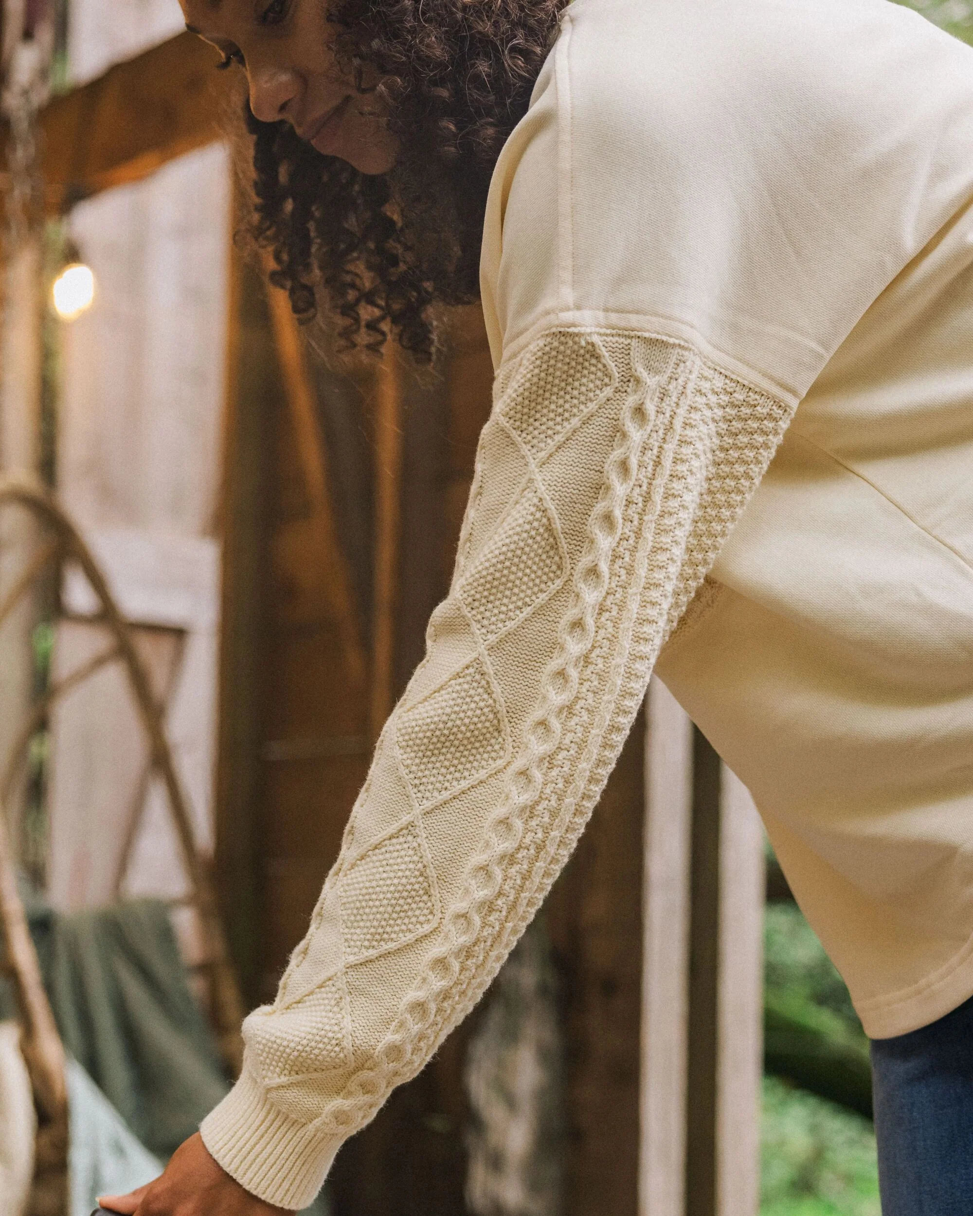 Aerial LS Knit Top - Oatmeal - Image 4