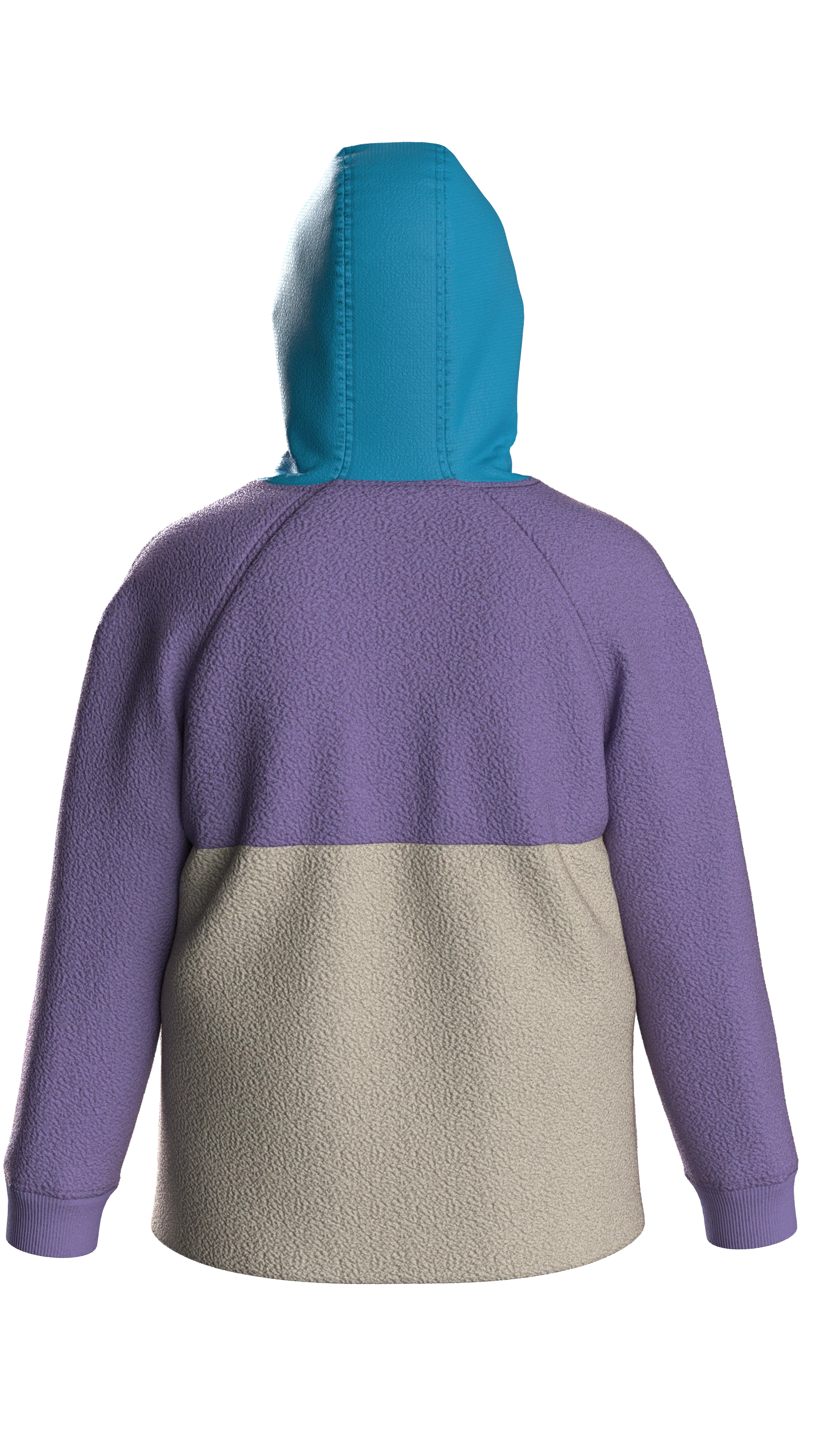 Alexander Hooded Polar Fleece - Retro Purple/Bluejay - Image 14
