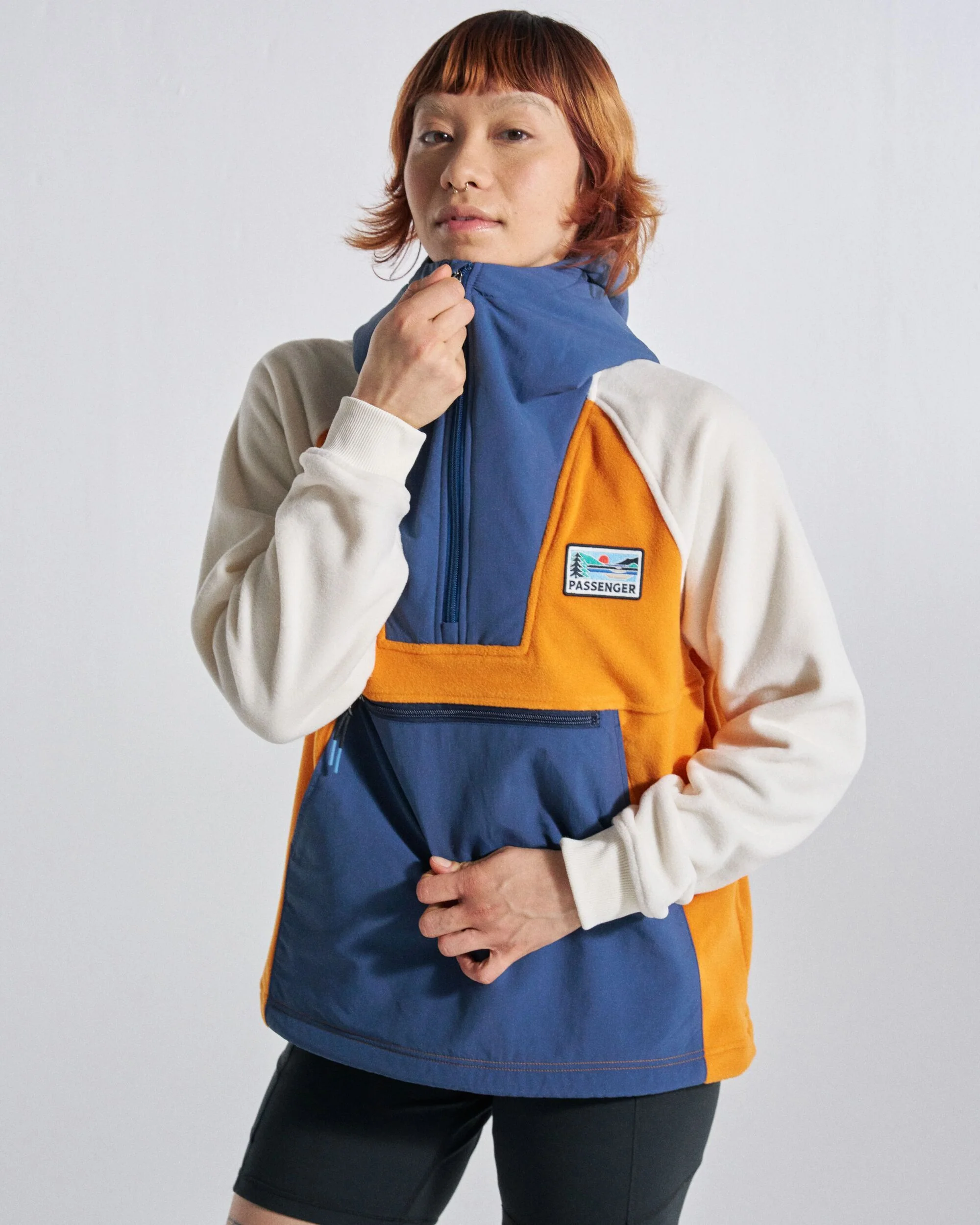 Alexander Hooded Polartec® Fleece - Sunrise Orange - Image 4