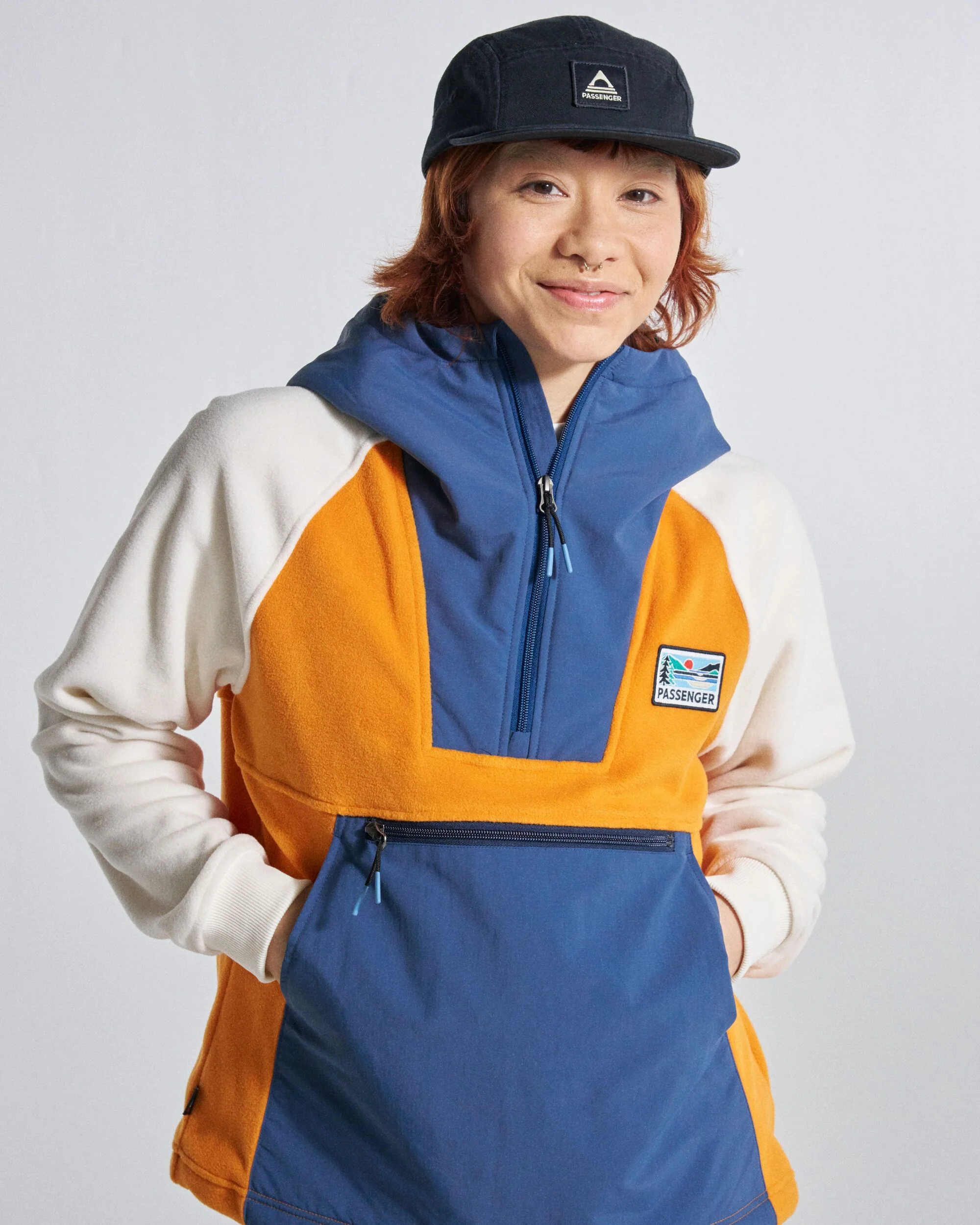 Alexander Hooded Polartec® Fleece - Sunrise Orange - Image 5