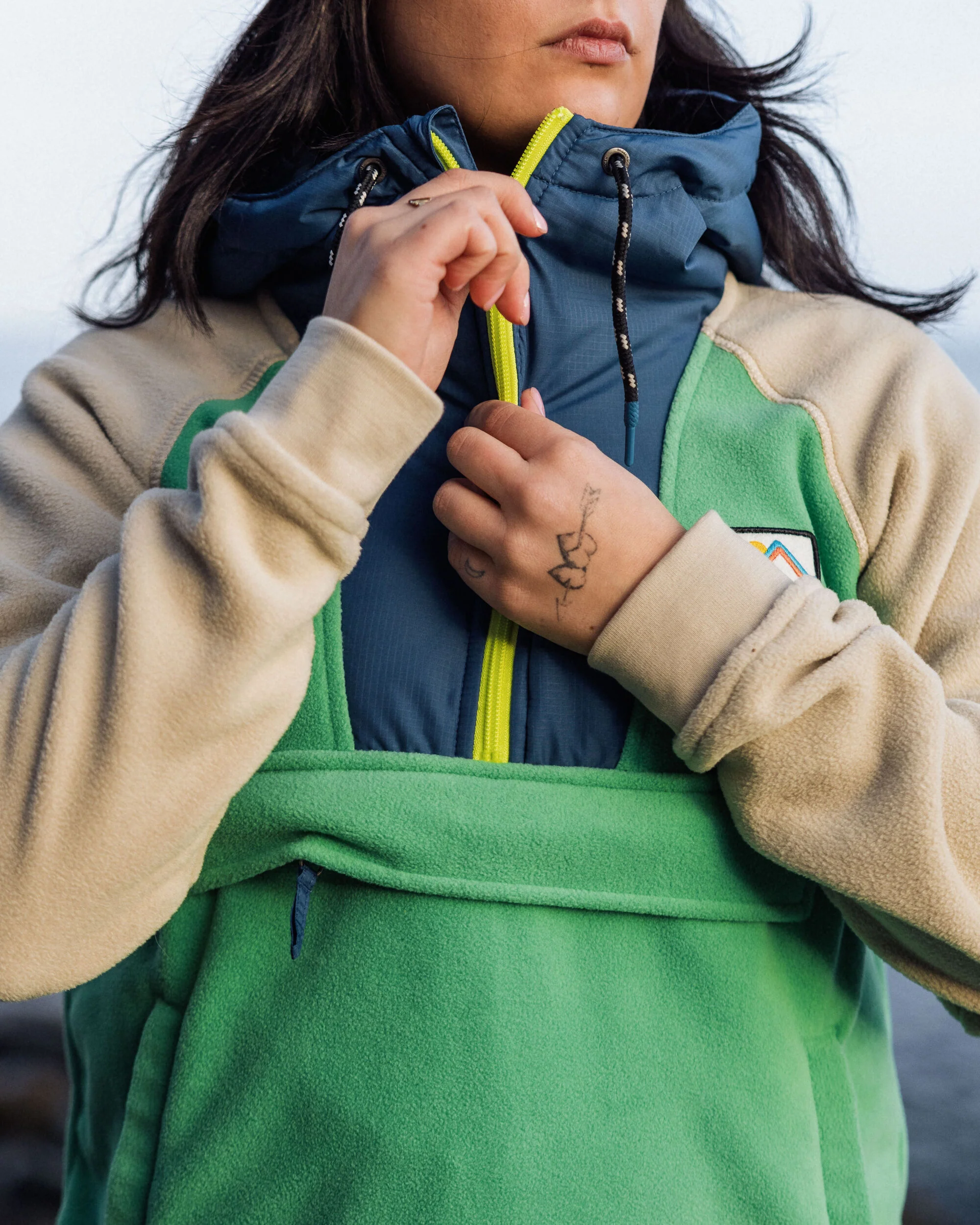 Alexander Polar Hooded Fleece - Green Spruce - Image 3