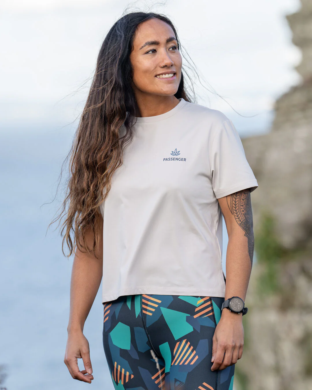 Align Active T-Shirt - Vintage White - Image 2
