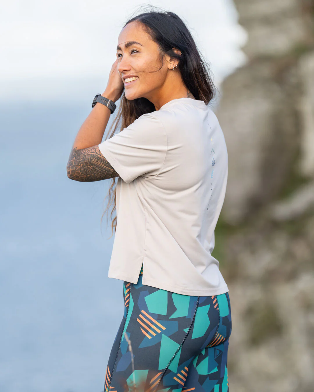 Align Active T-Shirt - Vintage White - Image 3