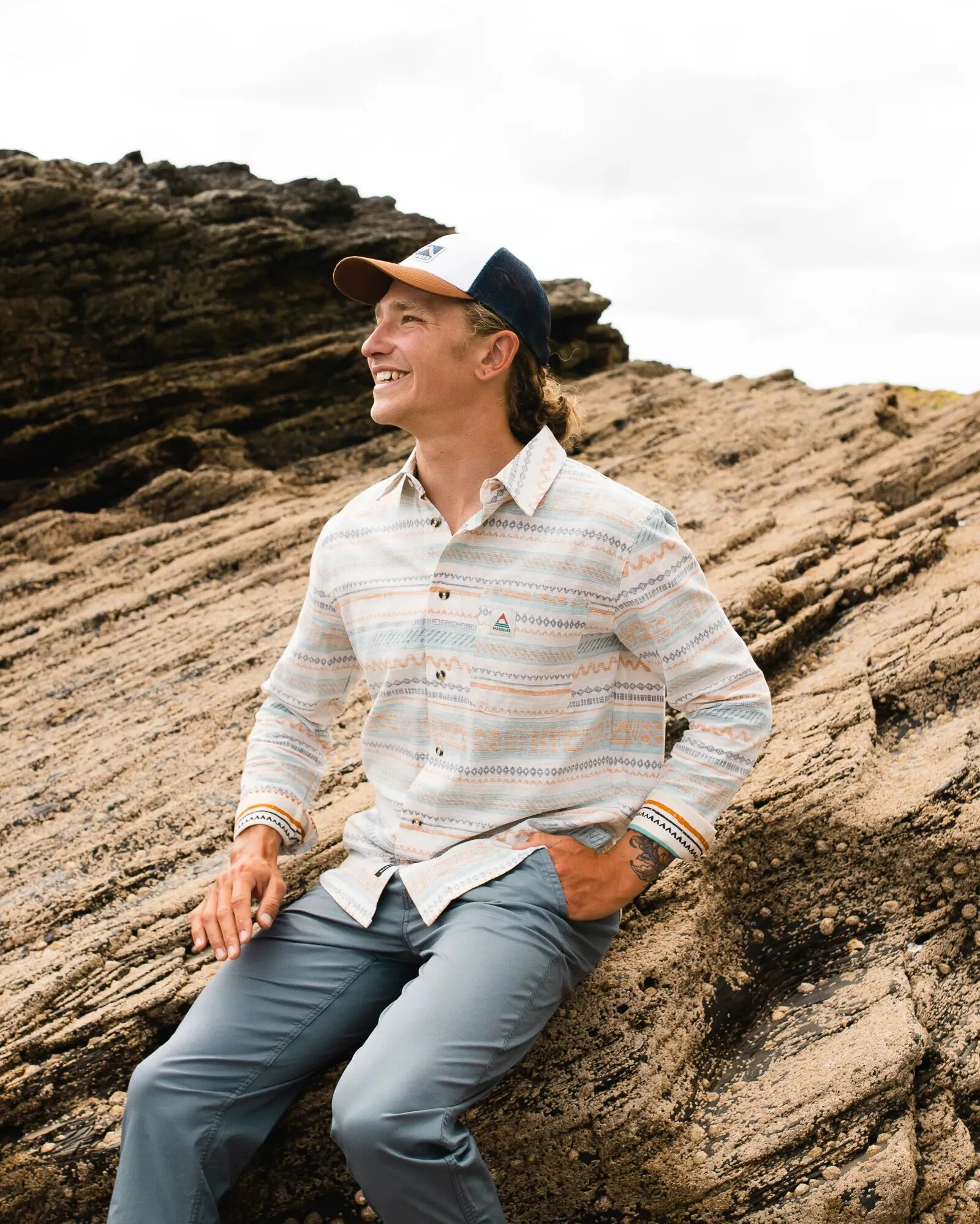 Amboro Shirt - Patchwork Stripe Birch - Image 4