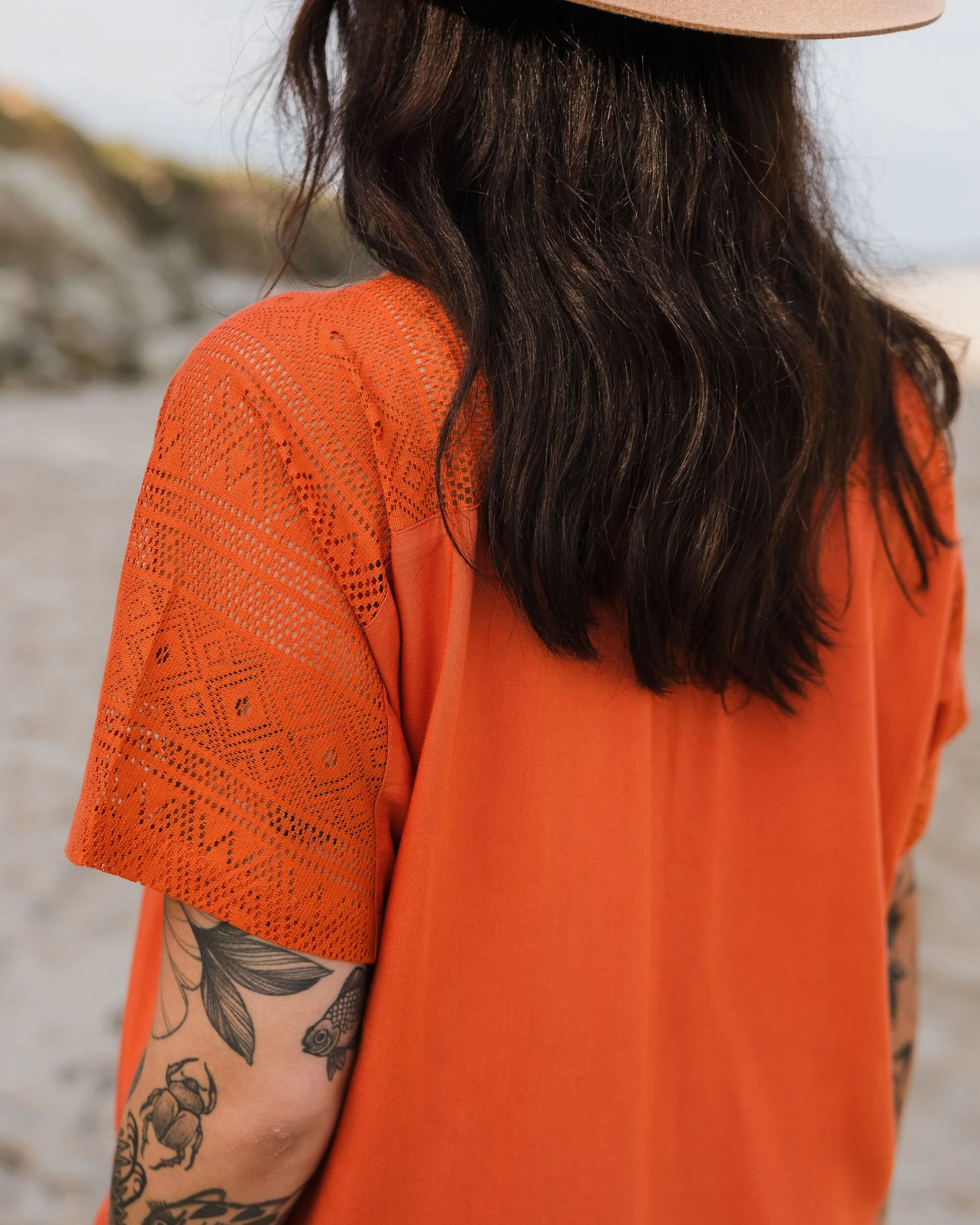 Ambrose Oversized Dress - Burnt Orange - Image 3