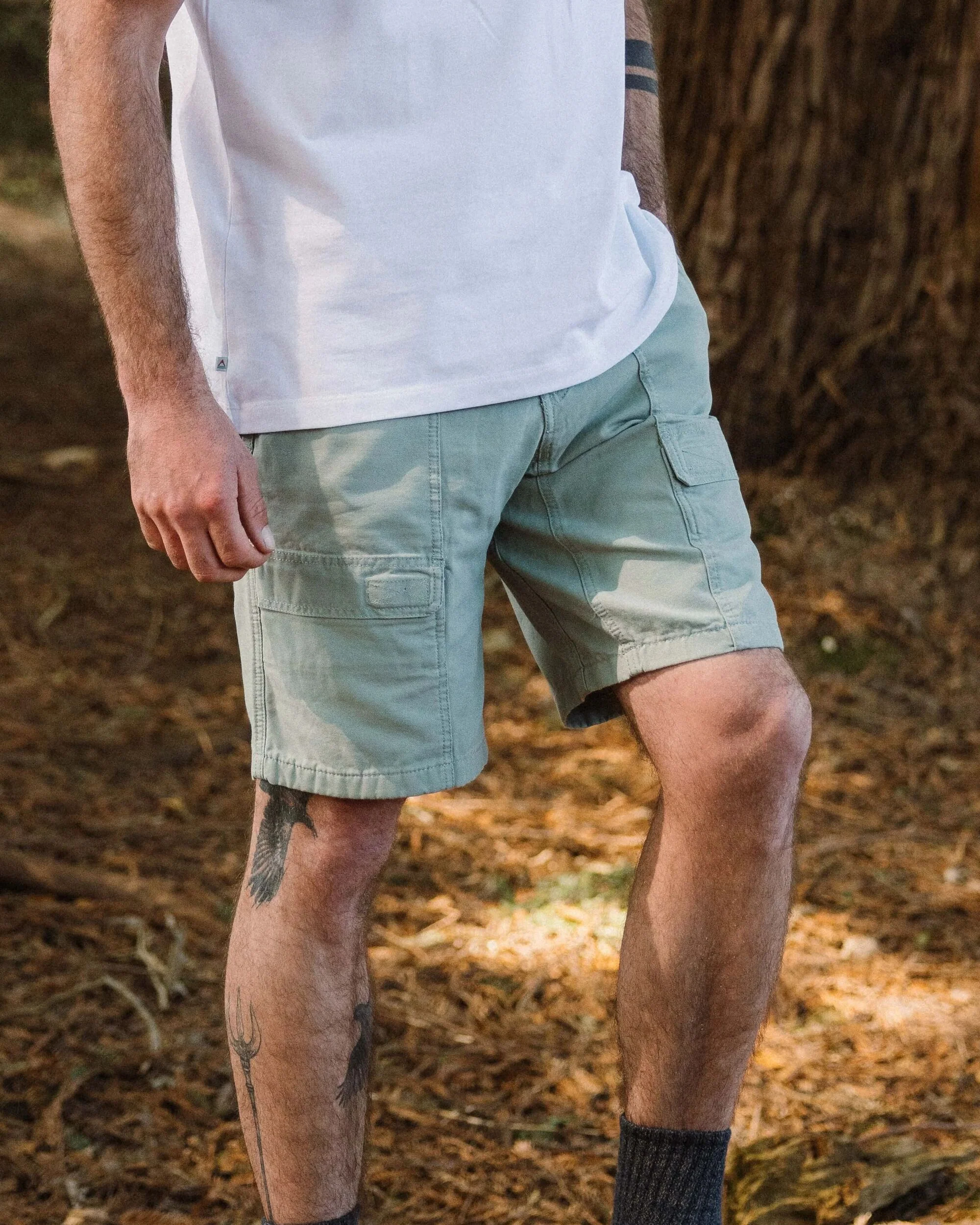 Apex Cargo Cotton Short - Pistachio - Image 3