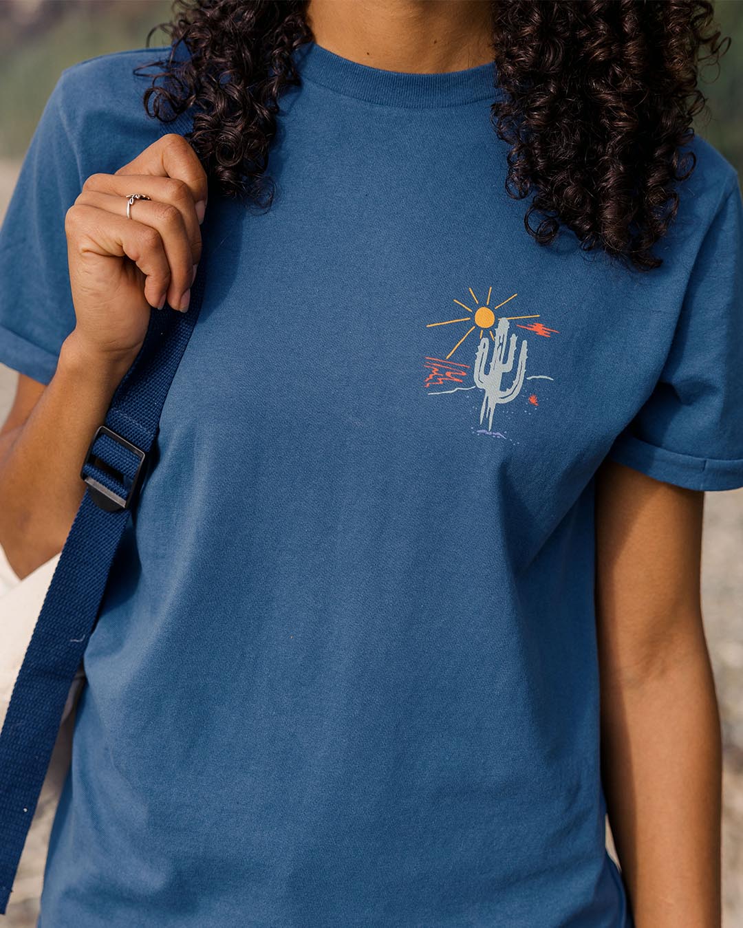 Arabica Oversized T-Shirt - Dark Denim - Image 2