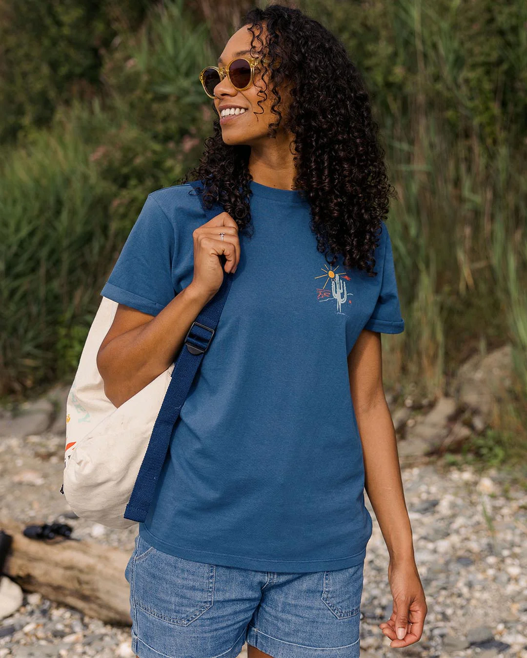 Arabica Oversized T-Shirt - Dark Denim - Image 3