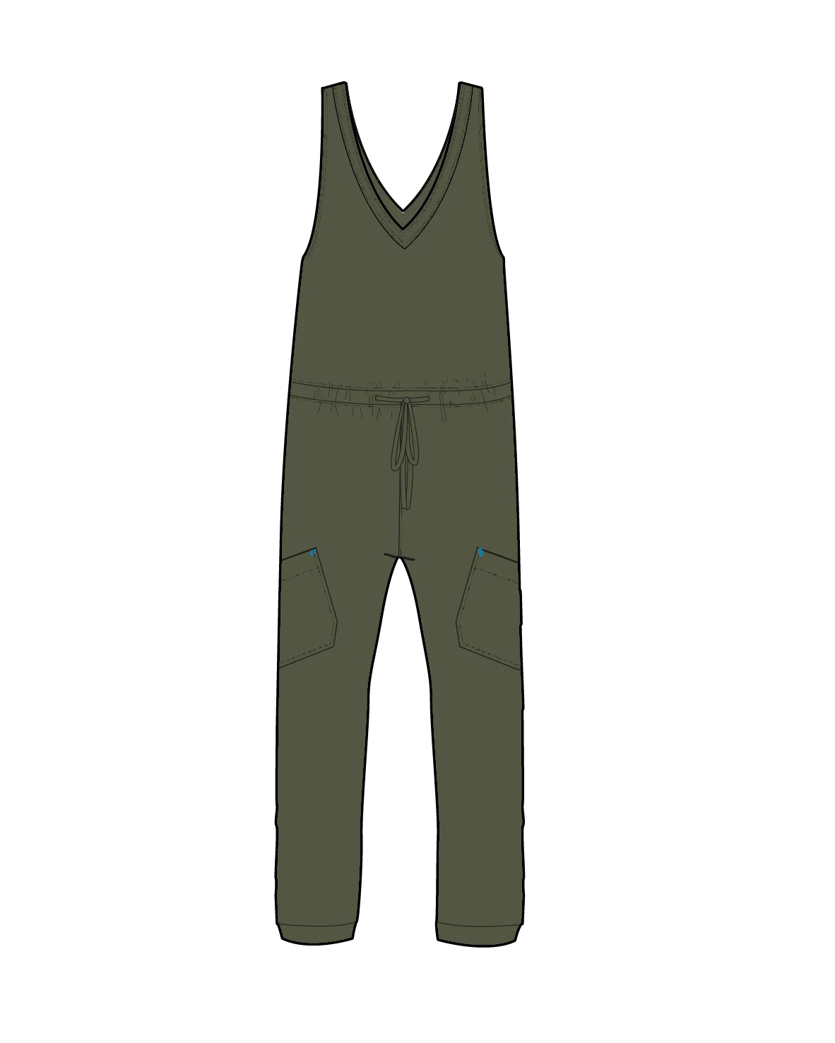 Aria Jumpsuit - Khaki - Image 9