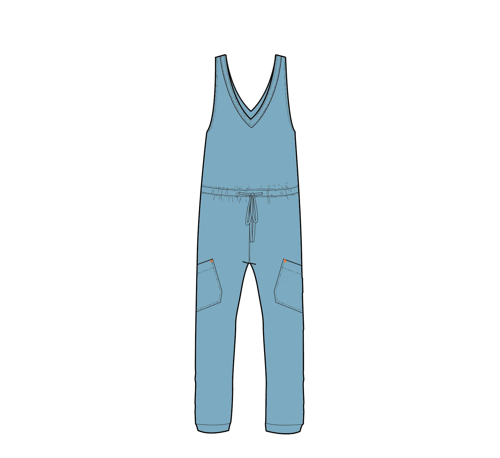 Aria Jumpsuit - Retro Blue - Image 6