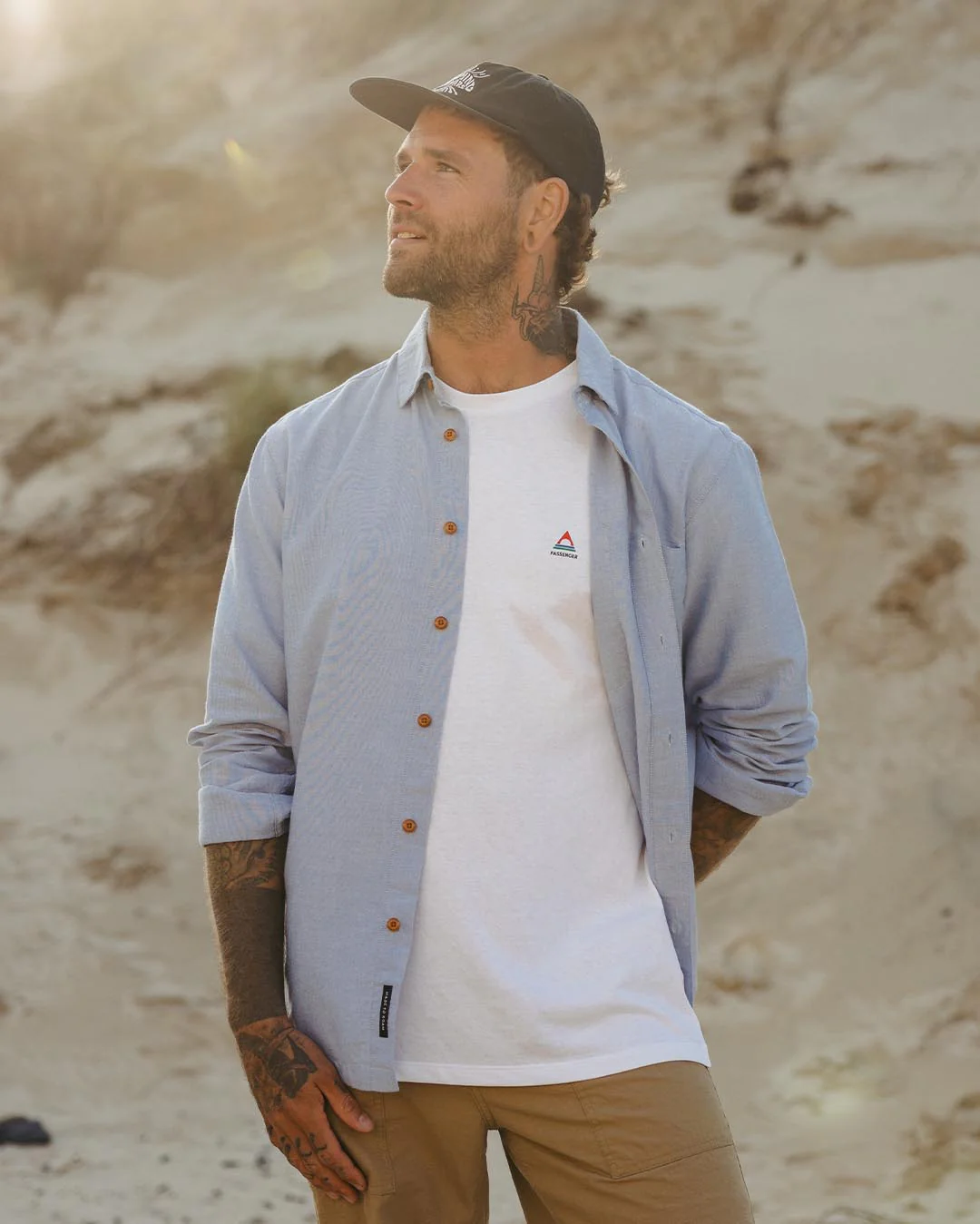 Arica Organic Shirt - Chambray - Image 3