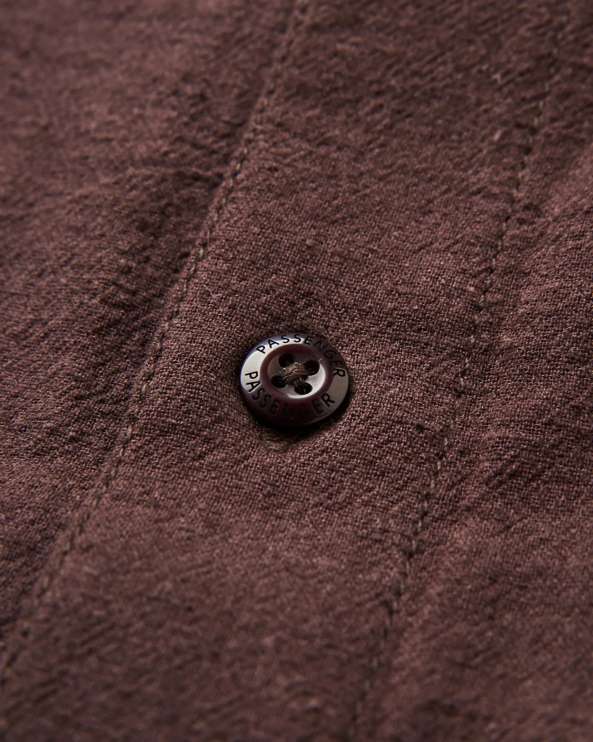 Arica Textured Organic Cotton Shirt - Espresso - Image 3