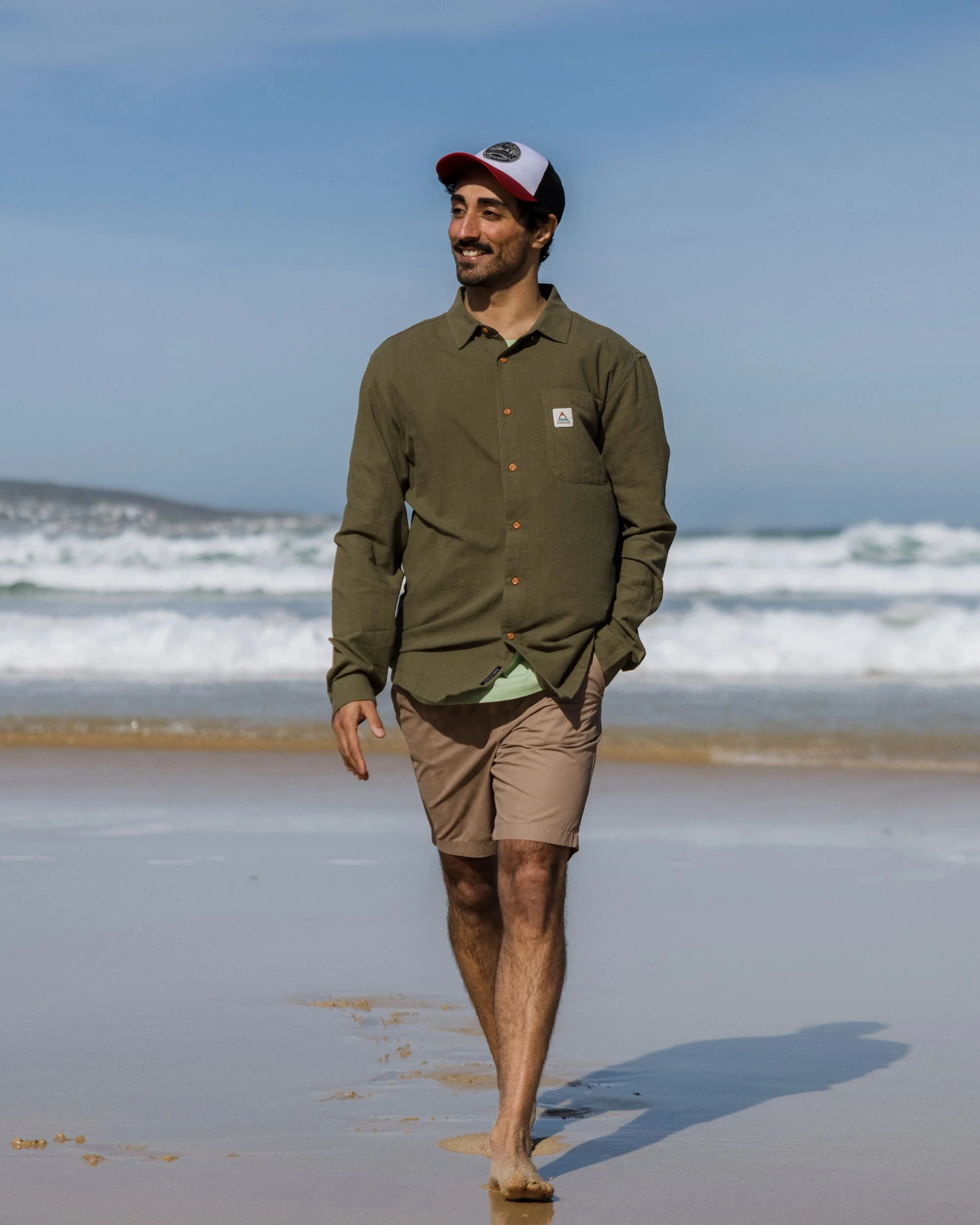 Arica Textured Shirt - Khaki - Image 2