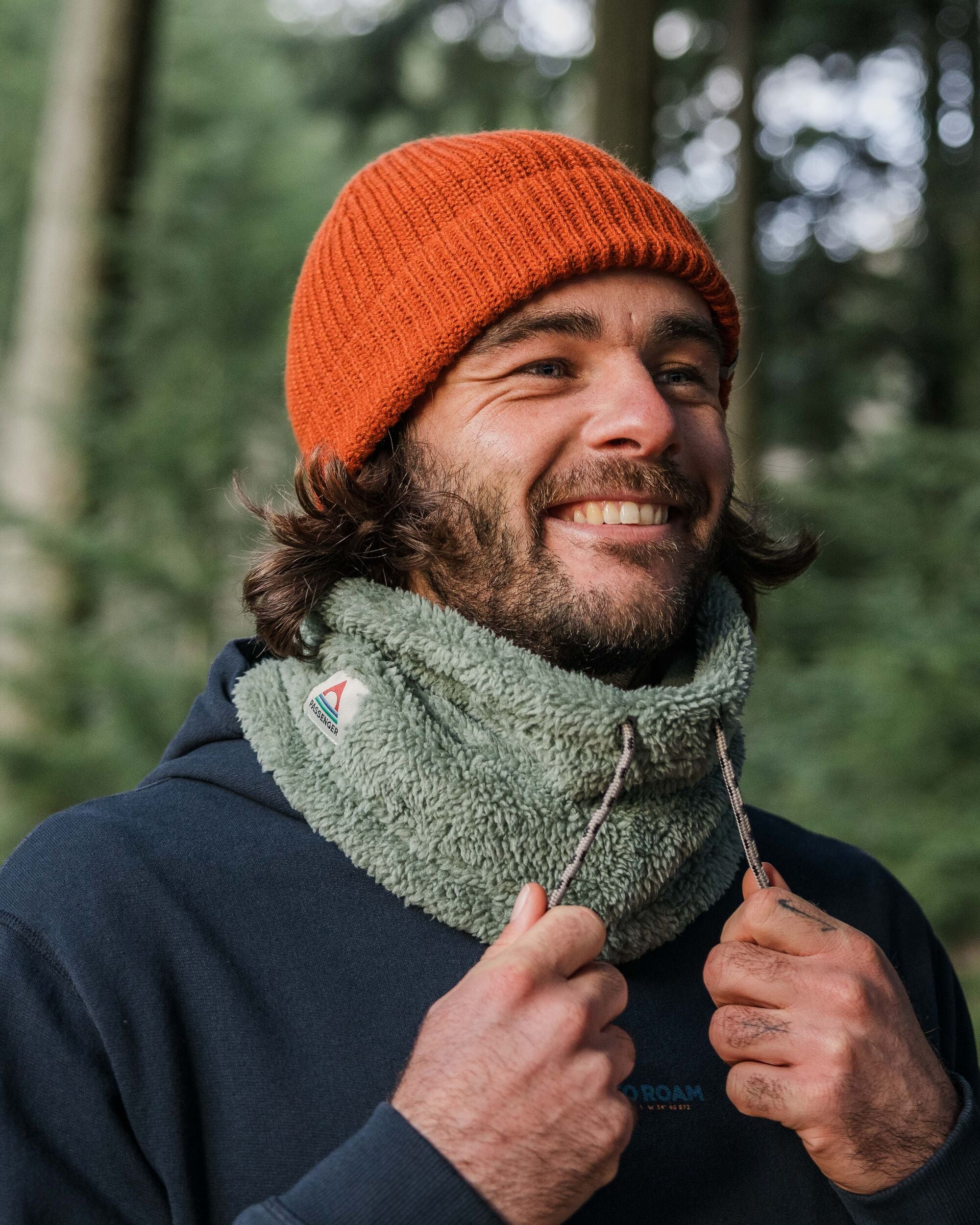 Ash Sherpa Fleece Snood - Pistachio - Image 4