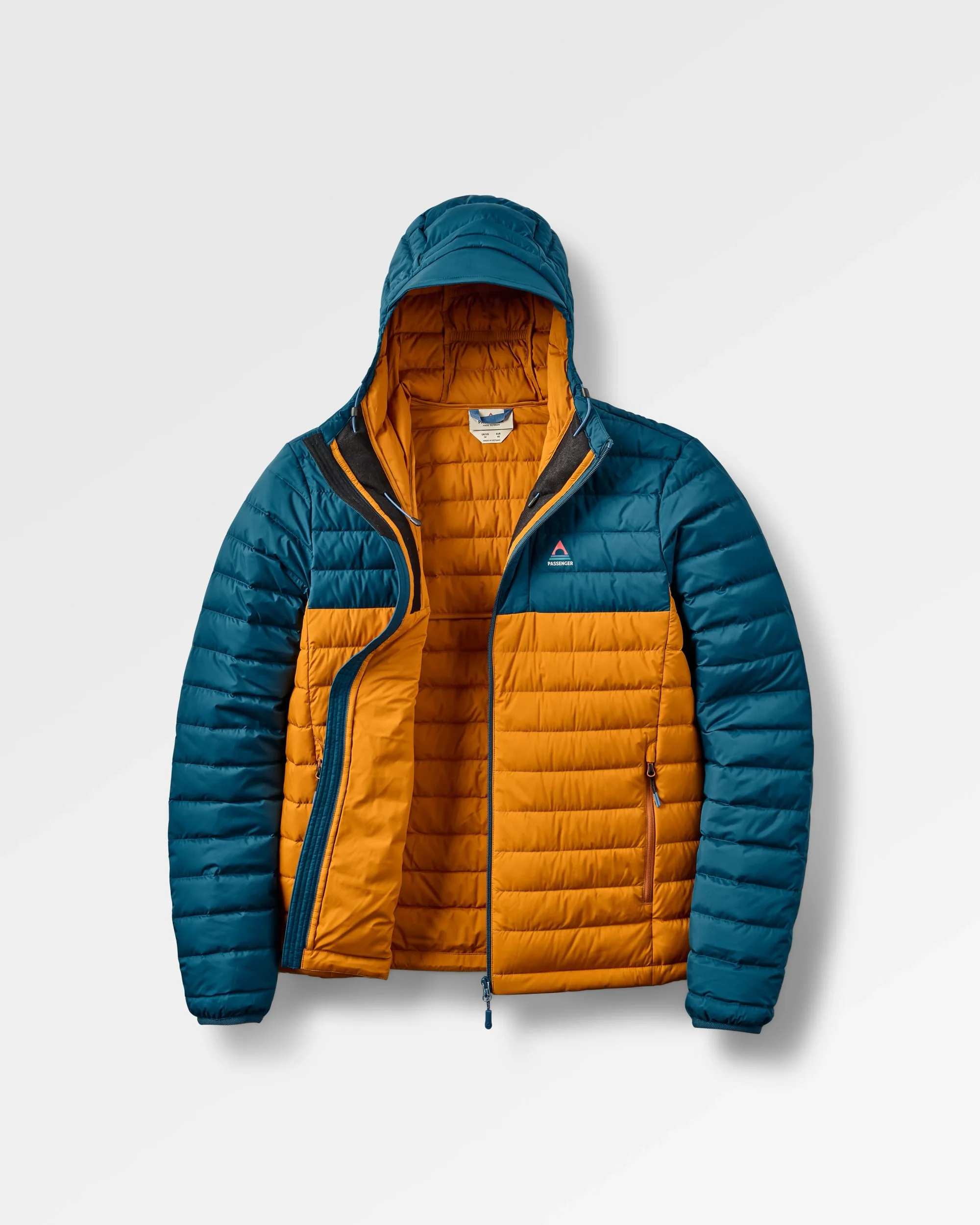 Ashland Down Jacket - Retro Orange/Tidal Blue - Image 2