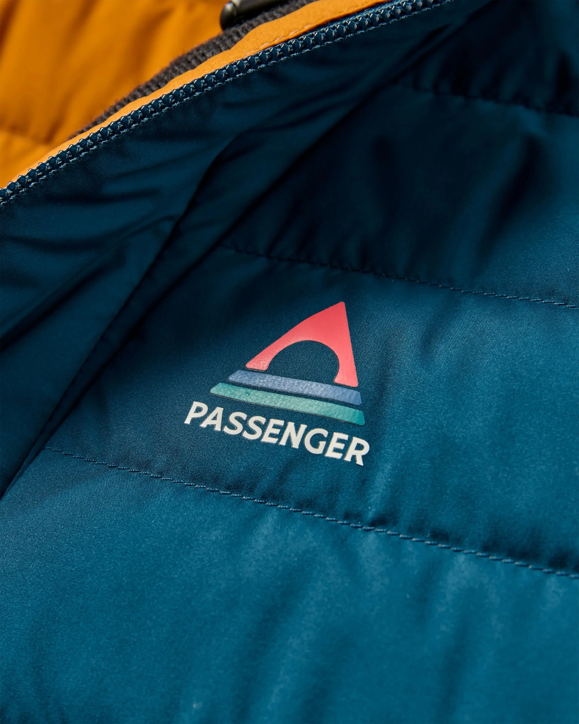 Ashland Down Jacket - Retro Orange/Tidal Blue - Image 8