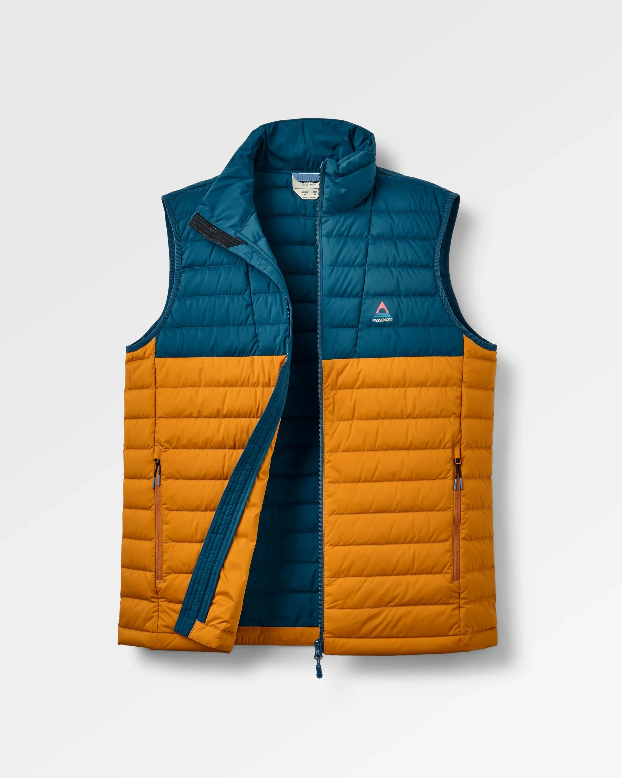 Ashland Down Gilet - Retro Orange/Tidal Blue - Image 2