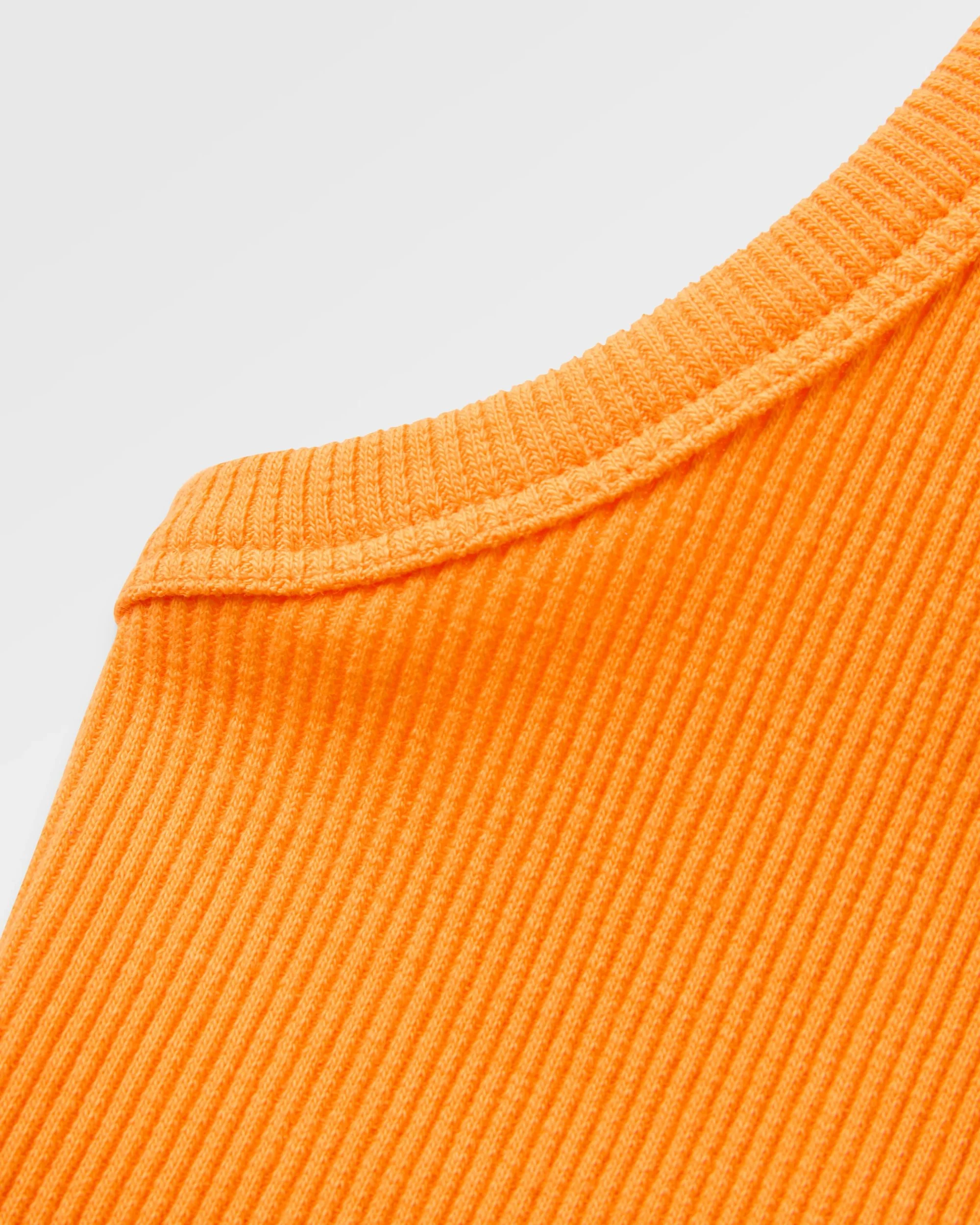 Atmos Ribbed Tank Vest - Bright Orange - Image 3