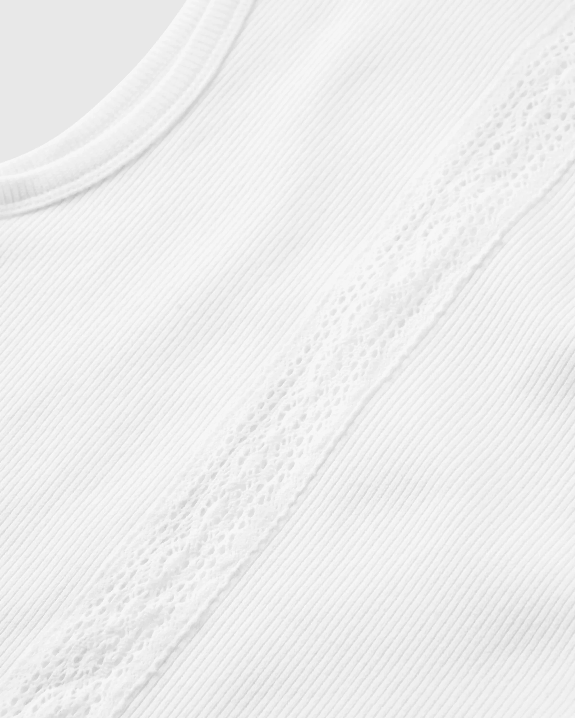 Atmos Ribbed Tank Vest - White - Image 7