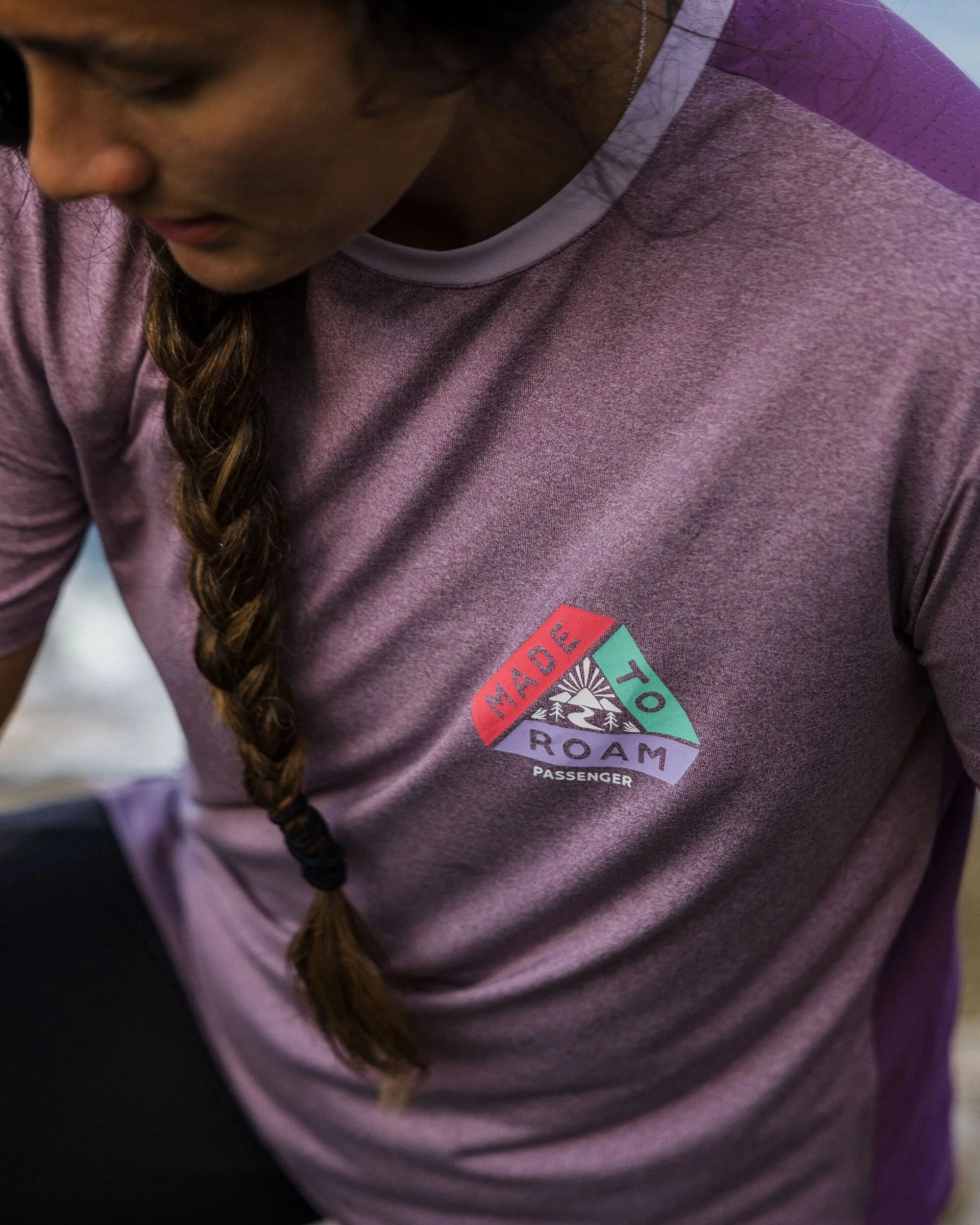 Aurora Active T-Shirt - Berry Marl - Image 11