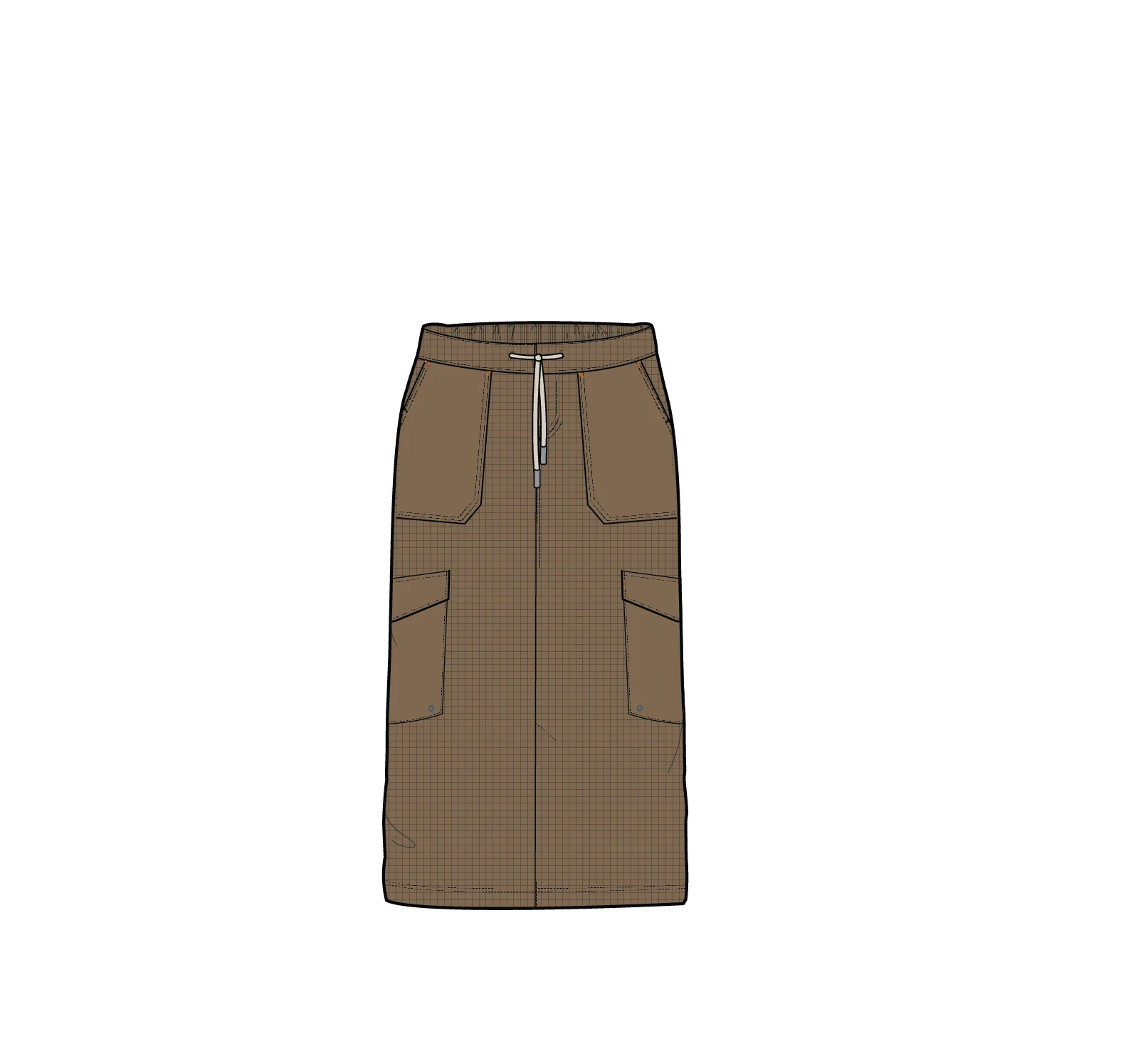Avian Cargo Ripstop Skirt - Caramel Brown - Image 11