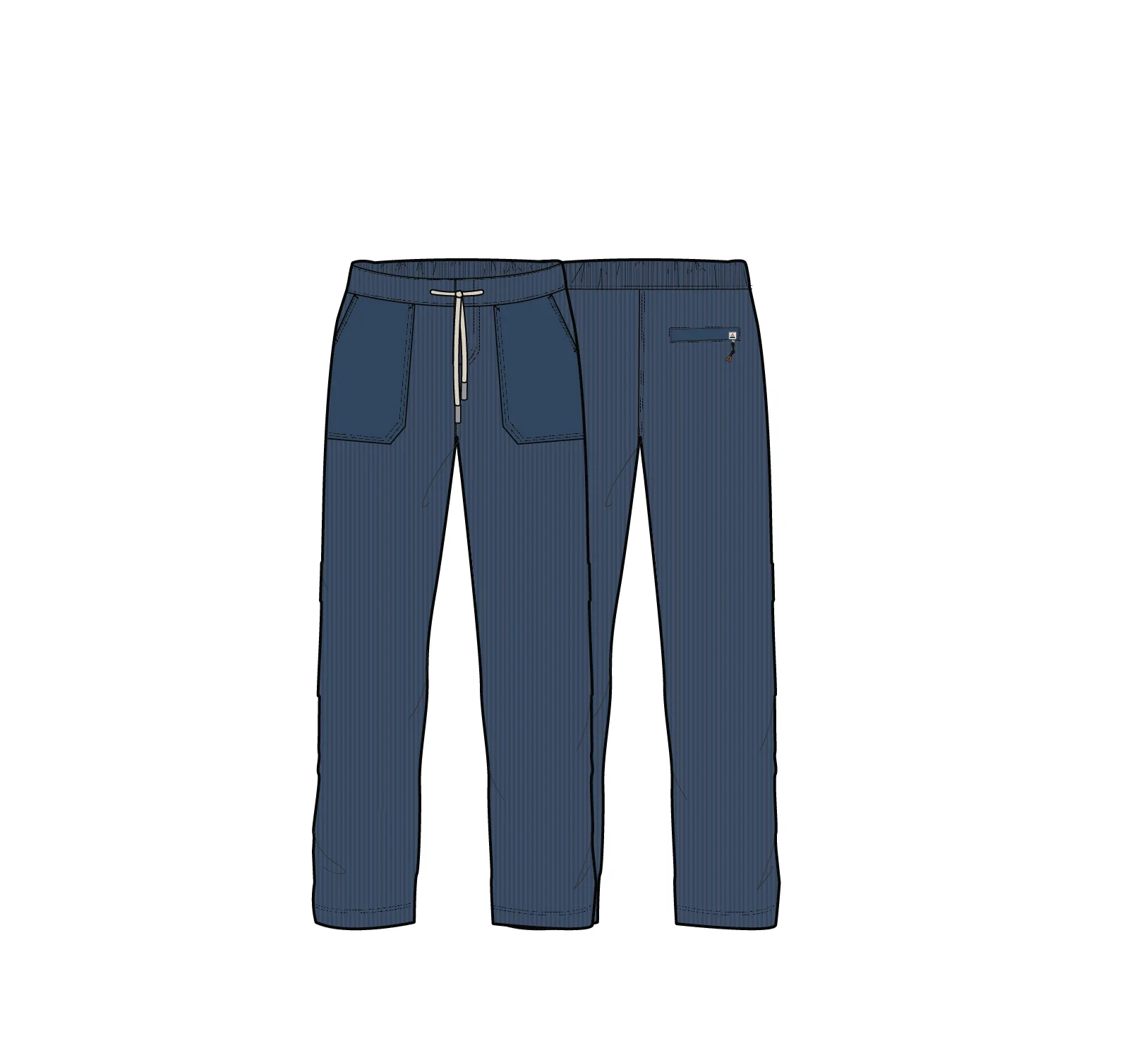 Avian Cord Trouser - Dark Denim - Image 7
