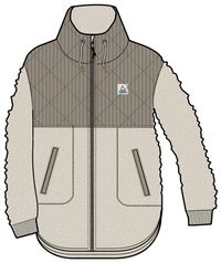 Awaken Deep-Pile Sherpa Fleece - Feather/Biscuit - Image 11