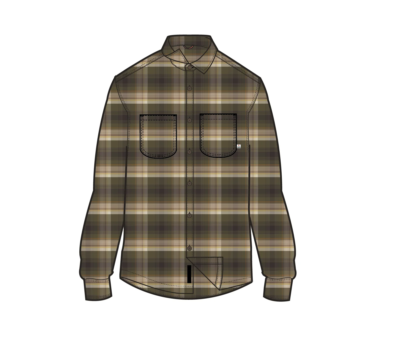 Backcountry Check Shirt - Dark Olive Check - Image 12