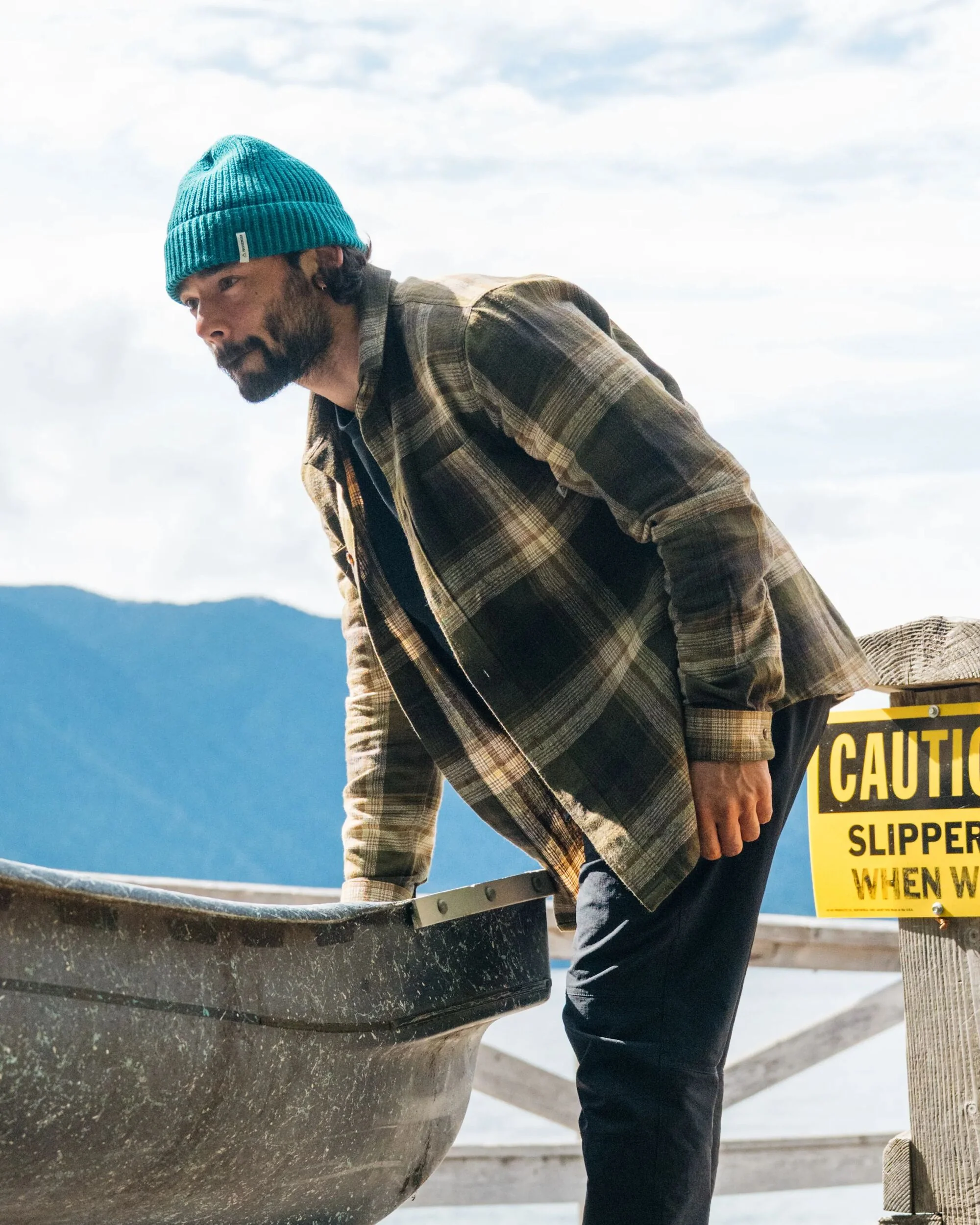 Backcountry Check Shirt - Dark Olive Check - Image 3