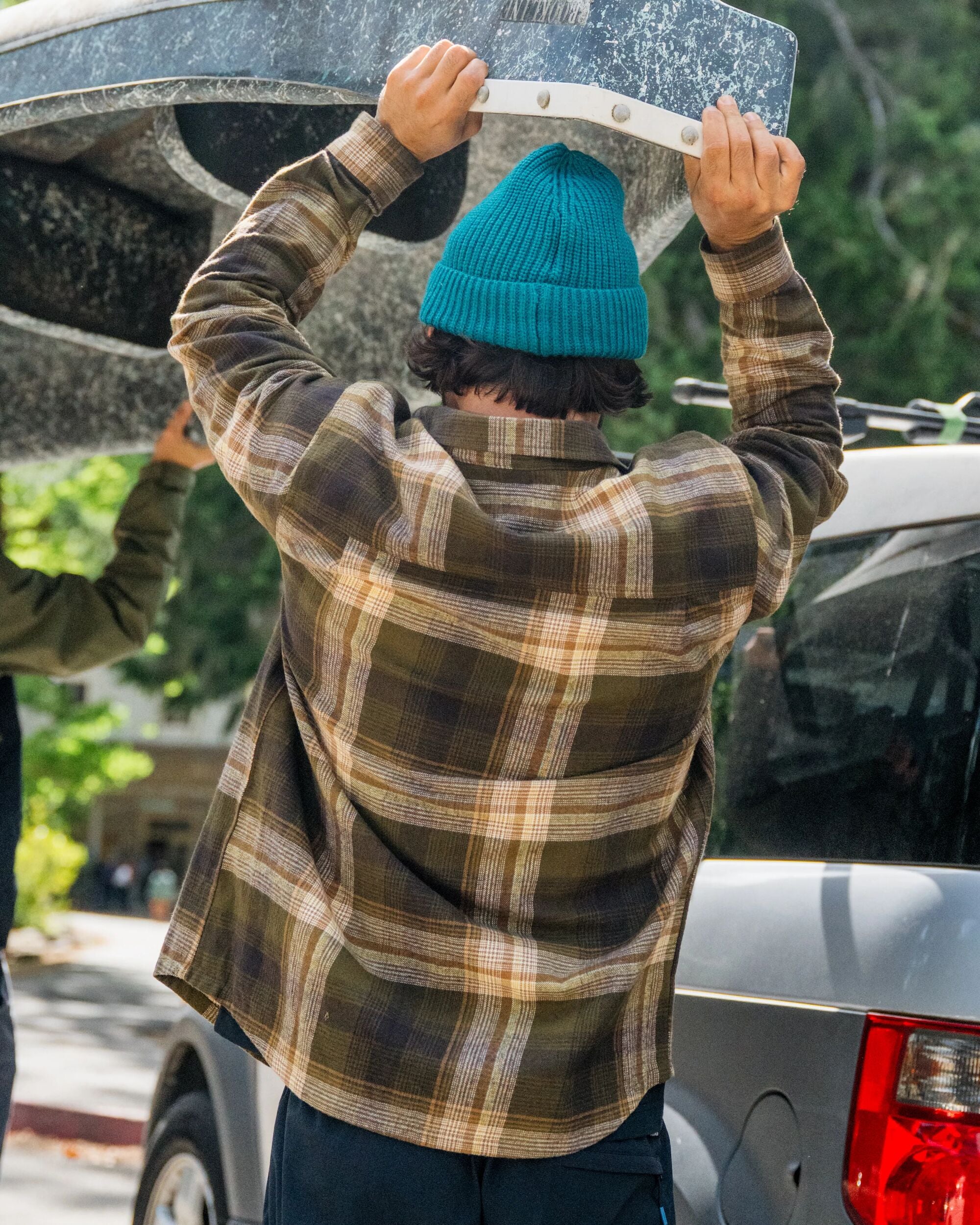 Backcountry Check Shirt - Dark Olive Check - Image 5