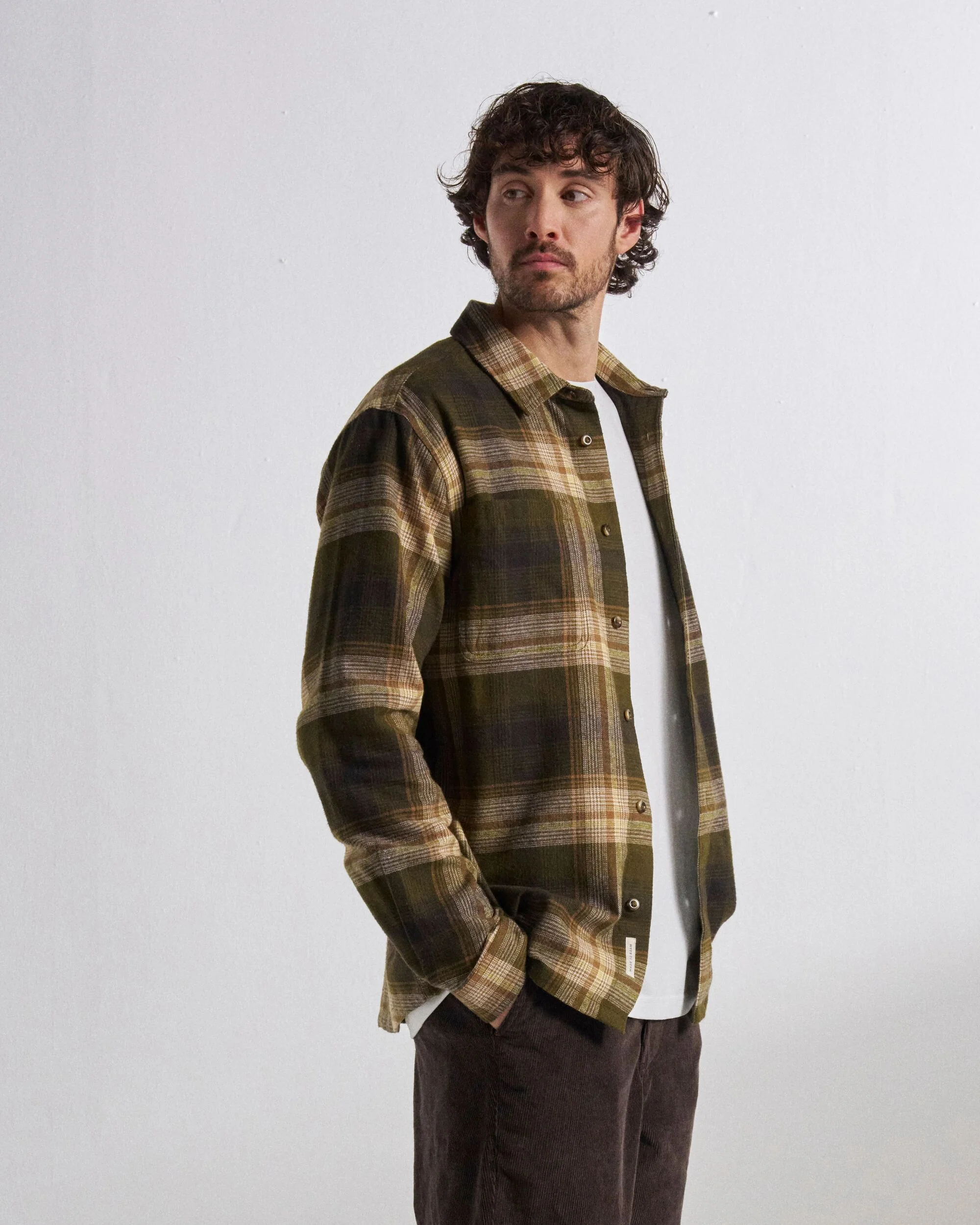 Backcountry Check Shirt - Dark Olive Check - Image 6
