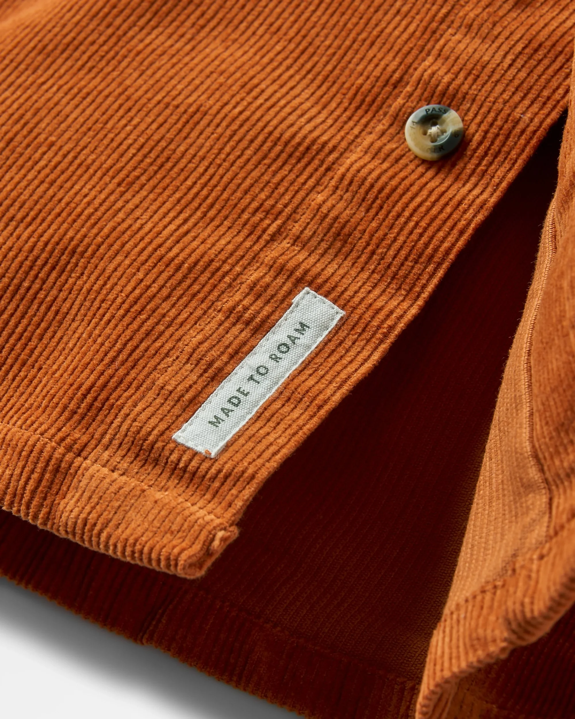 Backcountry Corduroy Shirt - Sunset Orange - Image 5