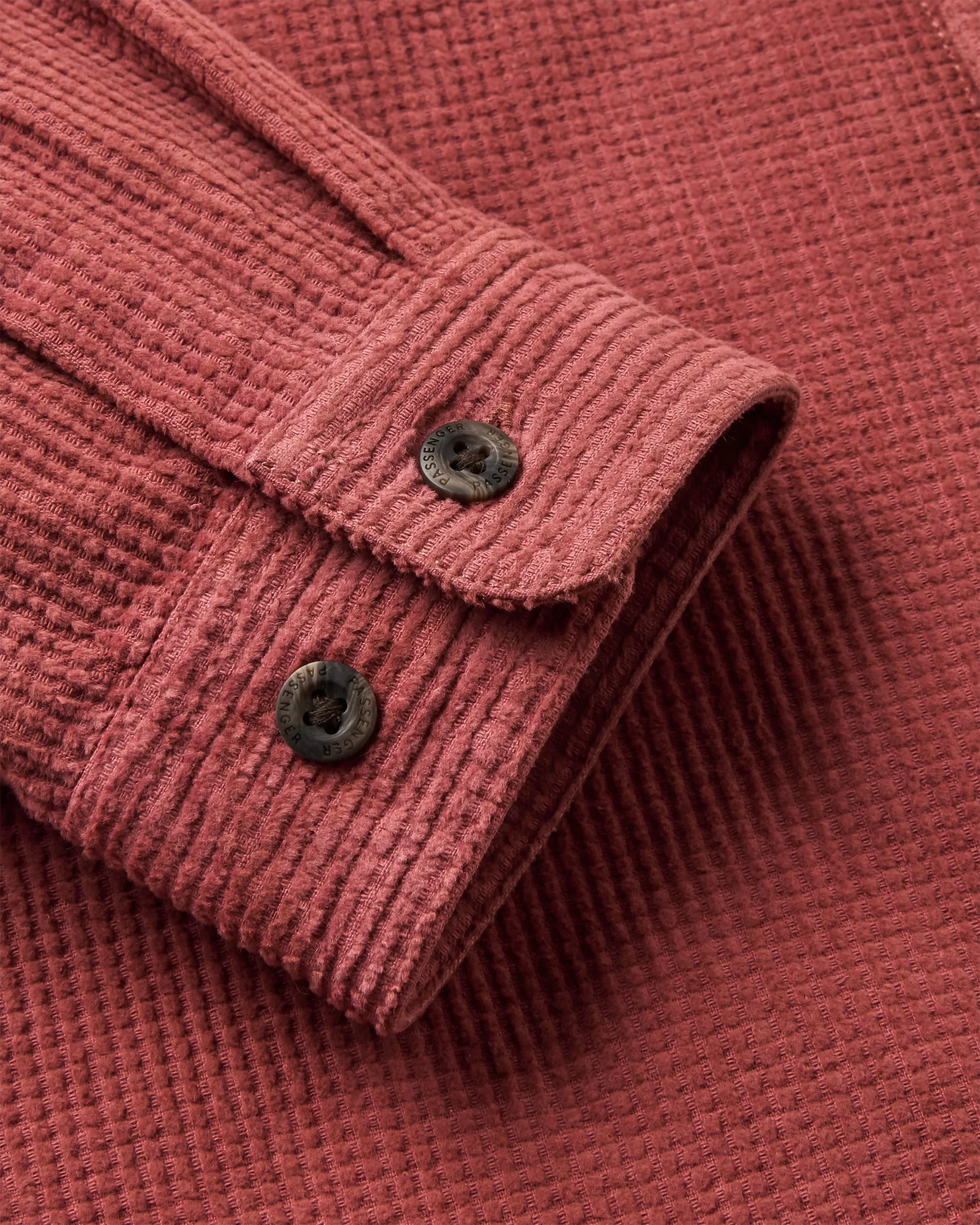 Backcountry Grid Cord Shirt - Redwood - Image 3