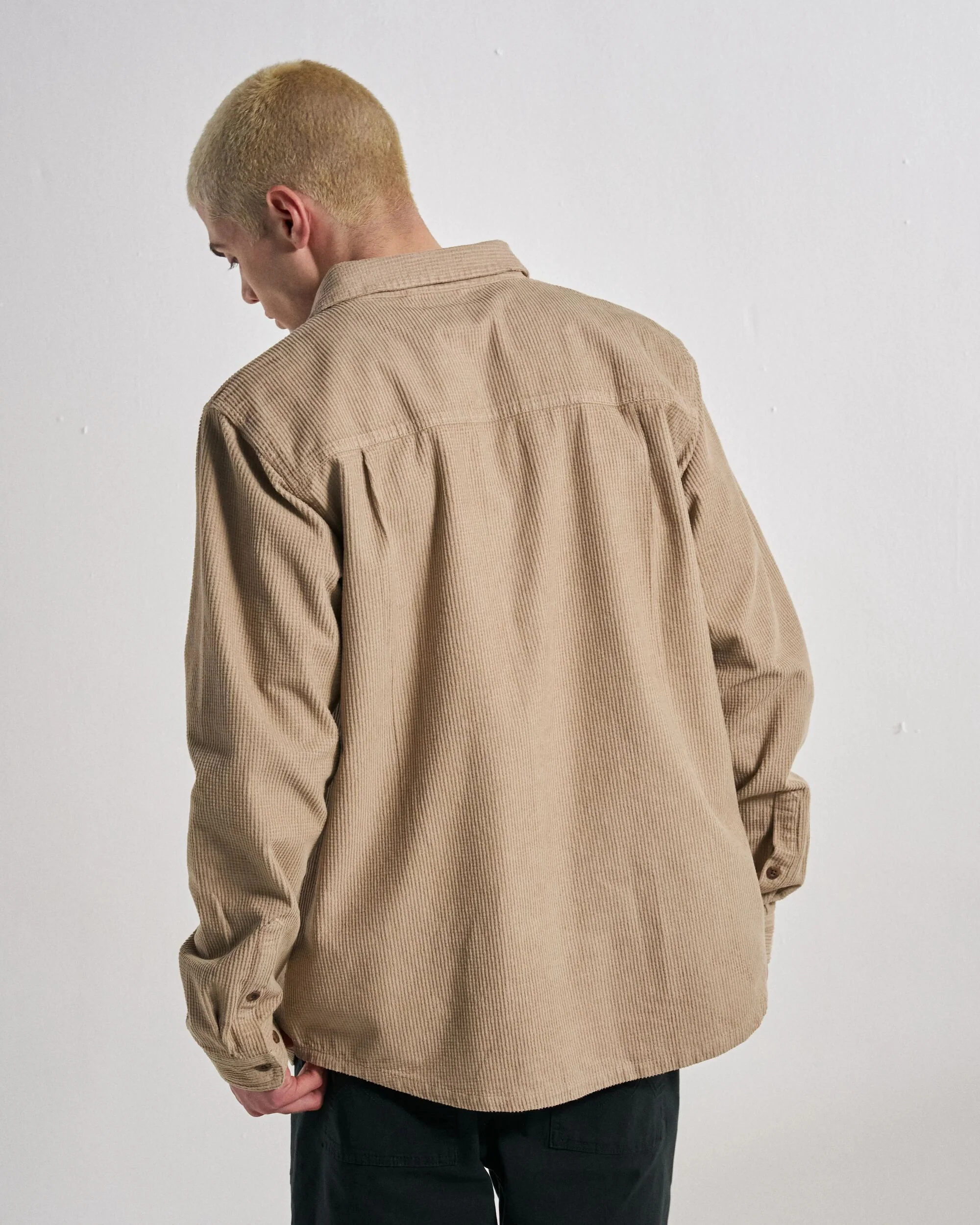 Backcountry Grid Cord Shirt - Simply Taupe - Image 6