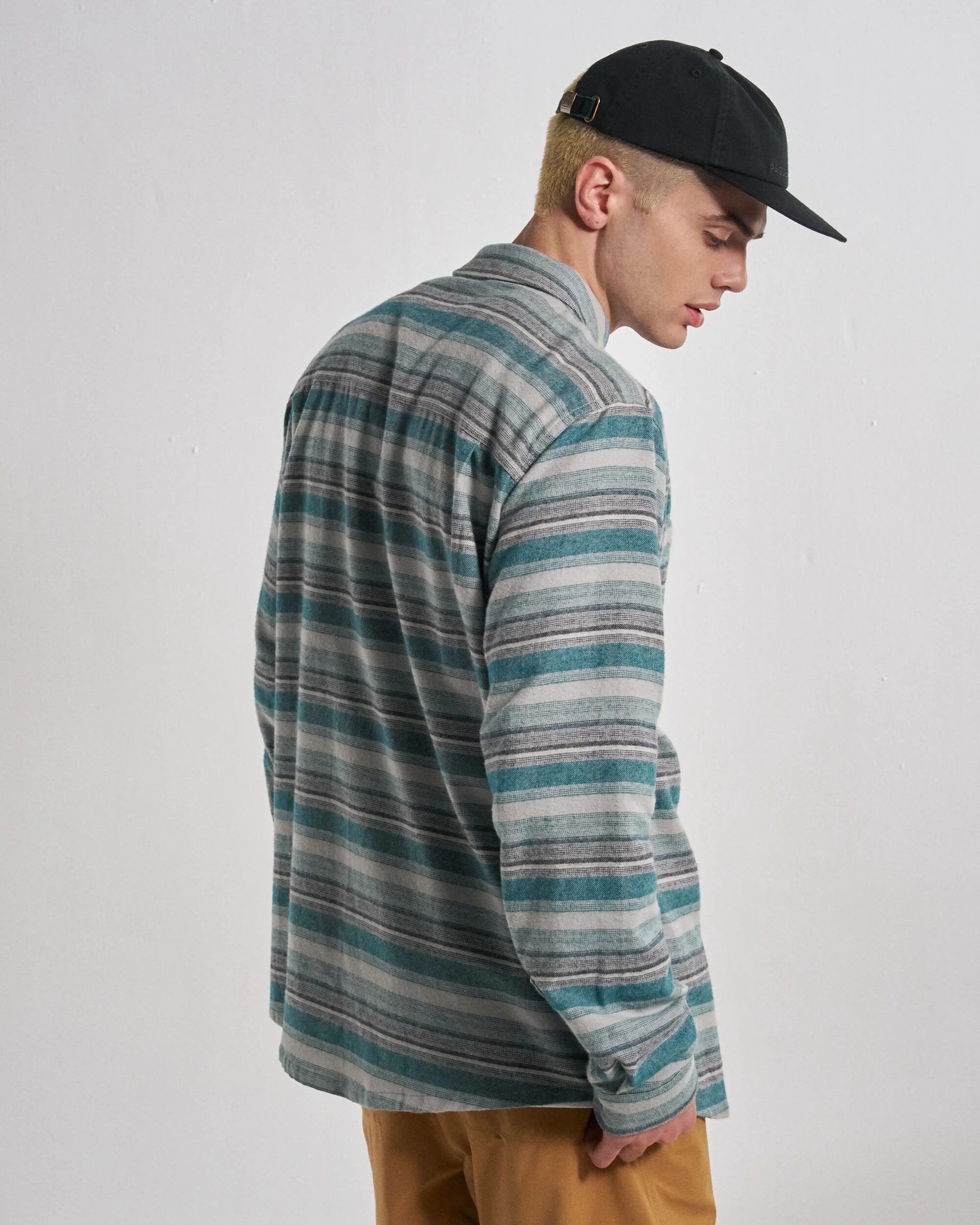 Backcountry Stripe Light Shirt - Grey Marl/Mediterranean Stripe - Image 4
