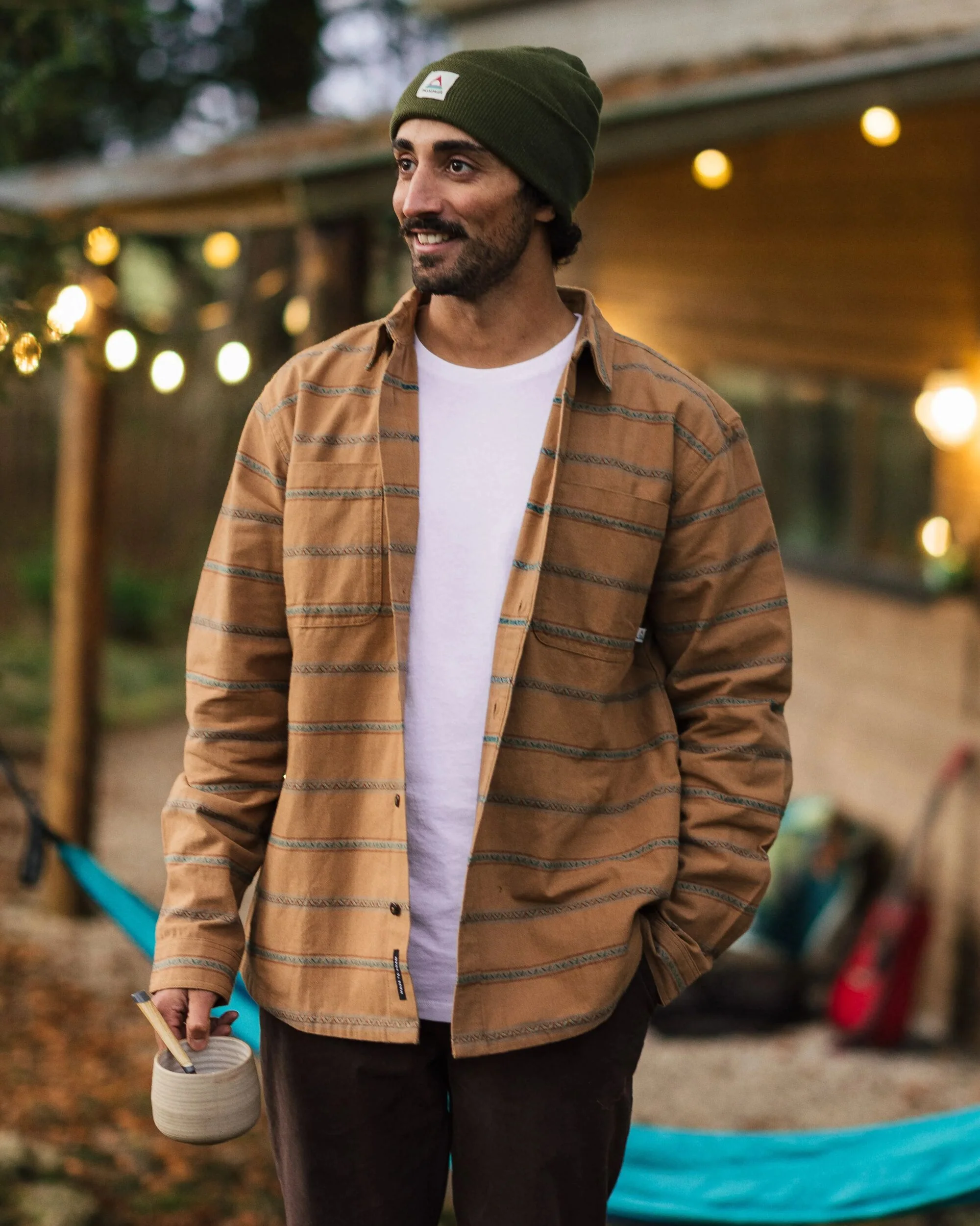 Backcountry Stripe Shirt - Toffee Jacquard - Image 4