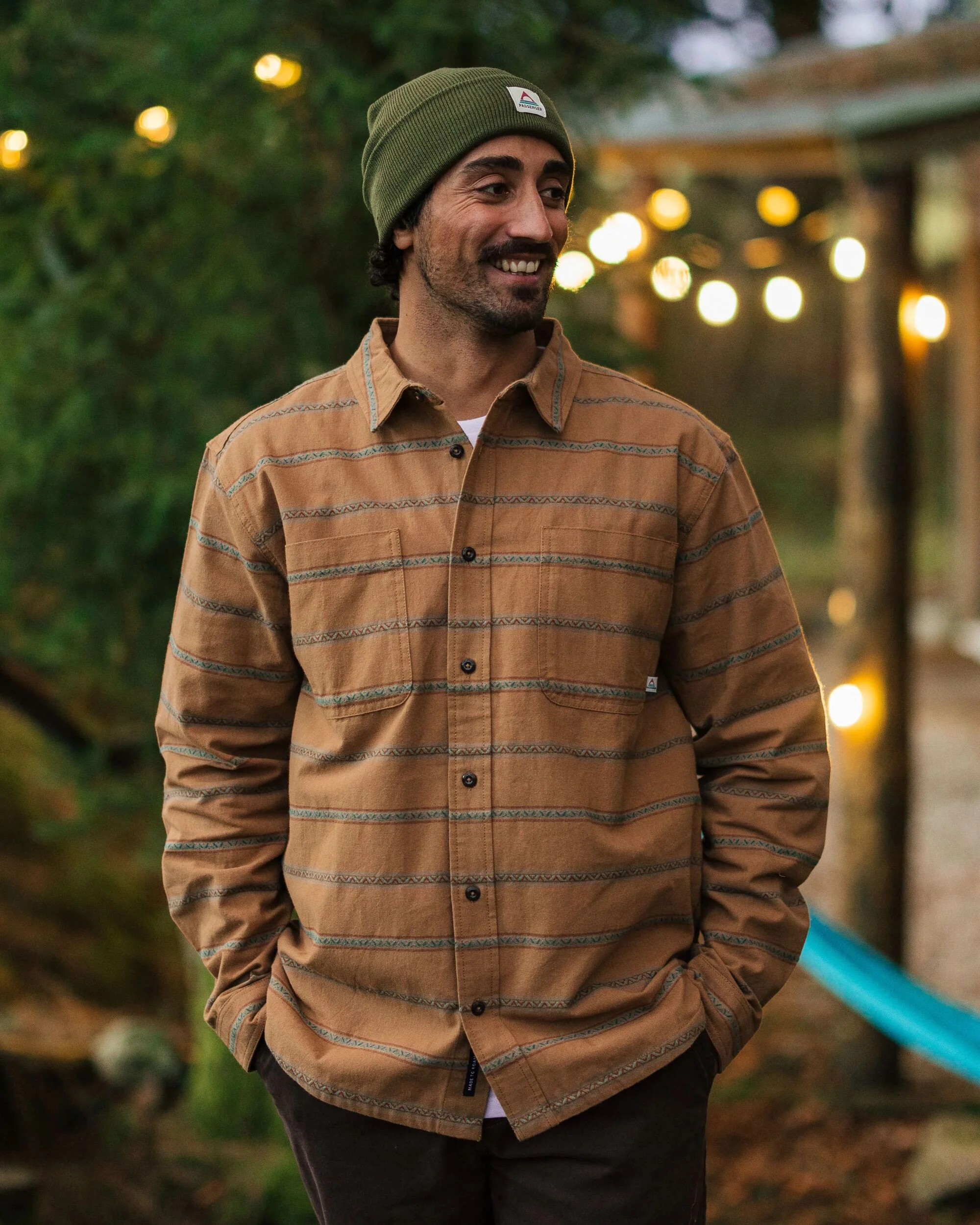 Backcountry Stripe Shirt - Toffee Jacquard - Image 5